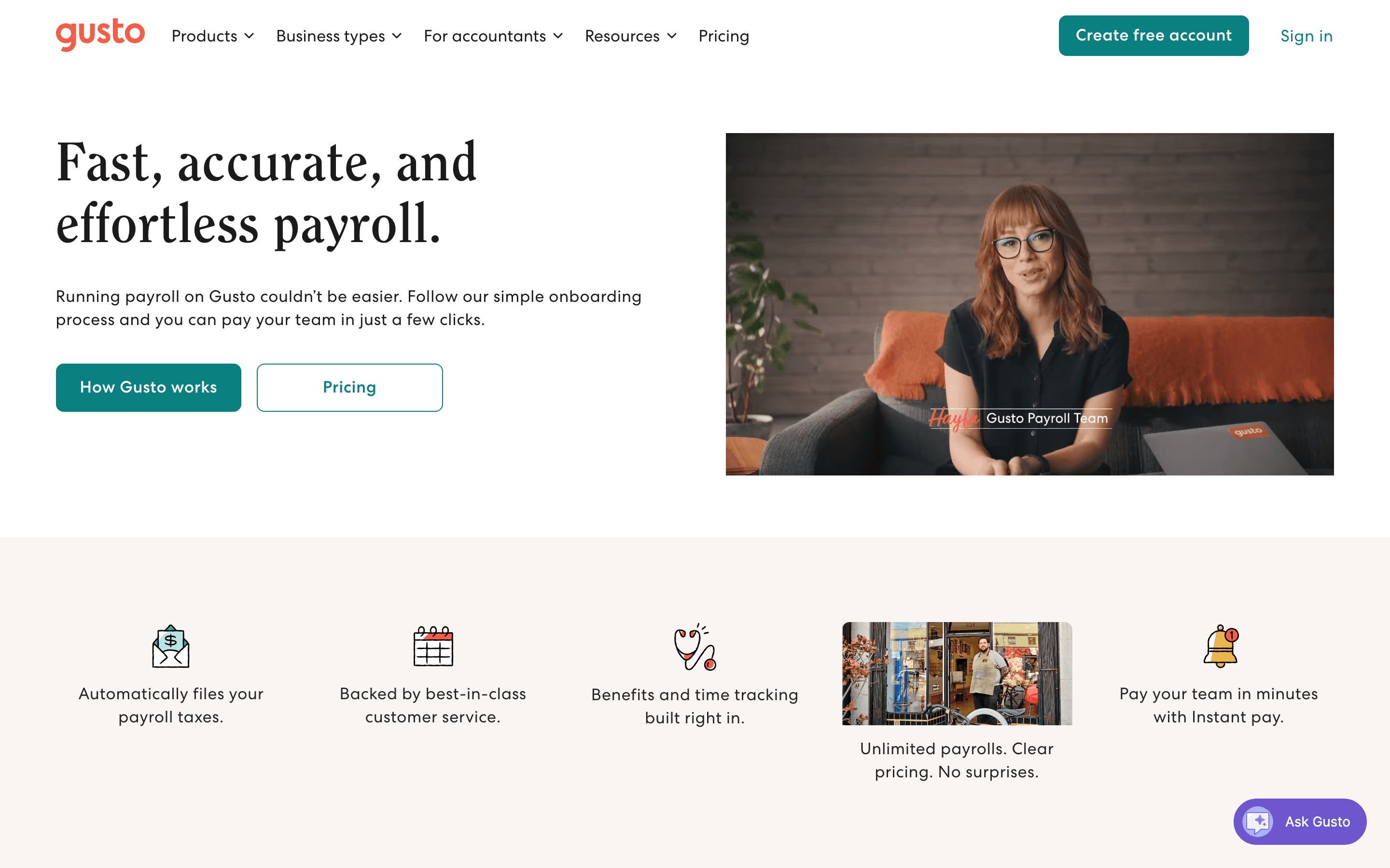 Gusto: Payroll