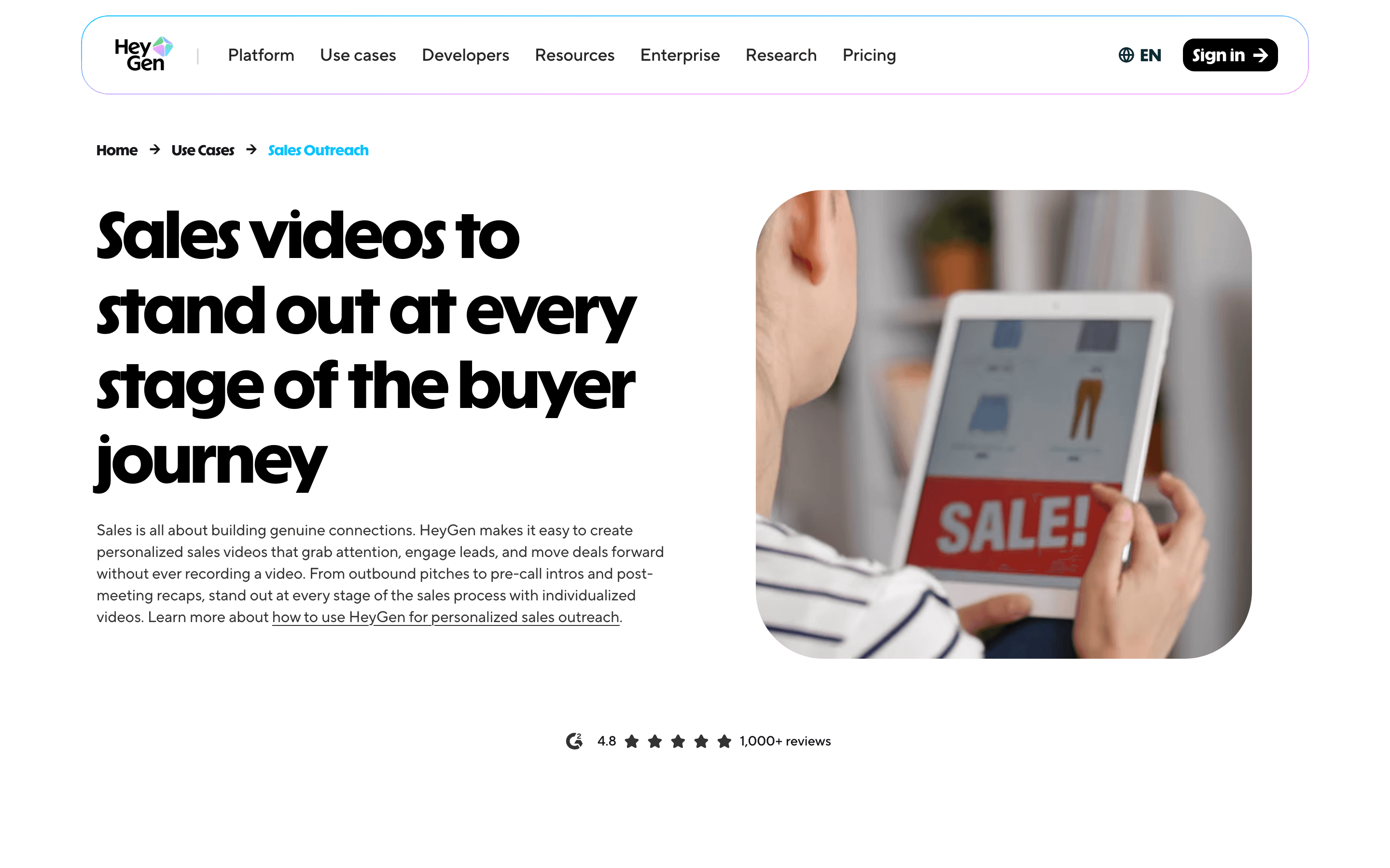 HeyGen: Sales outreach