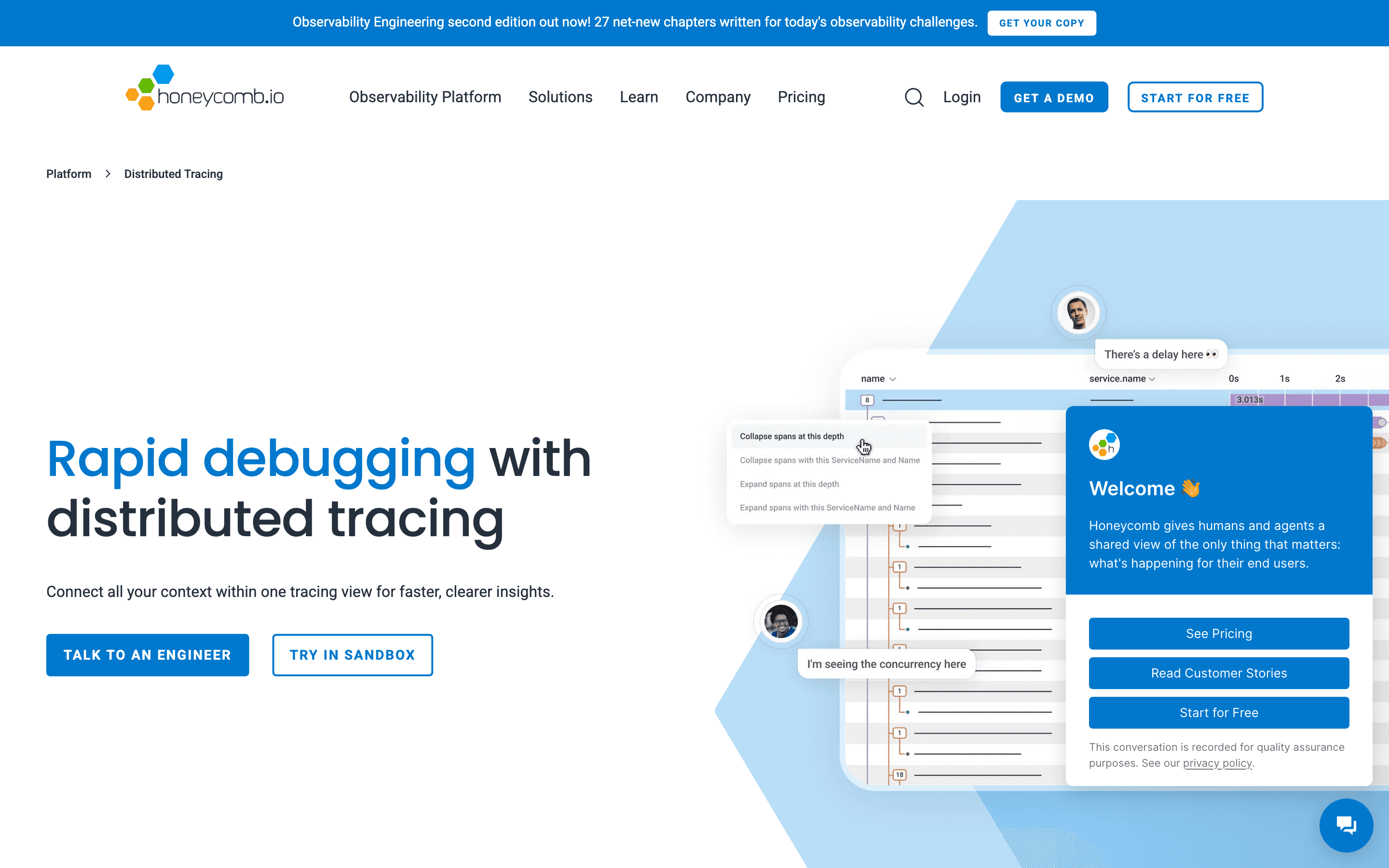 Honeycomb: Distributed tracing