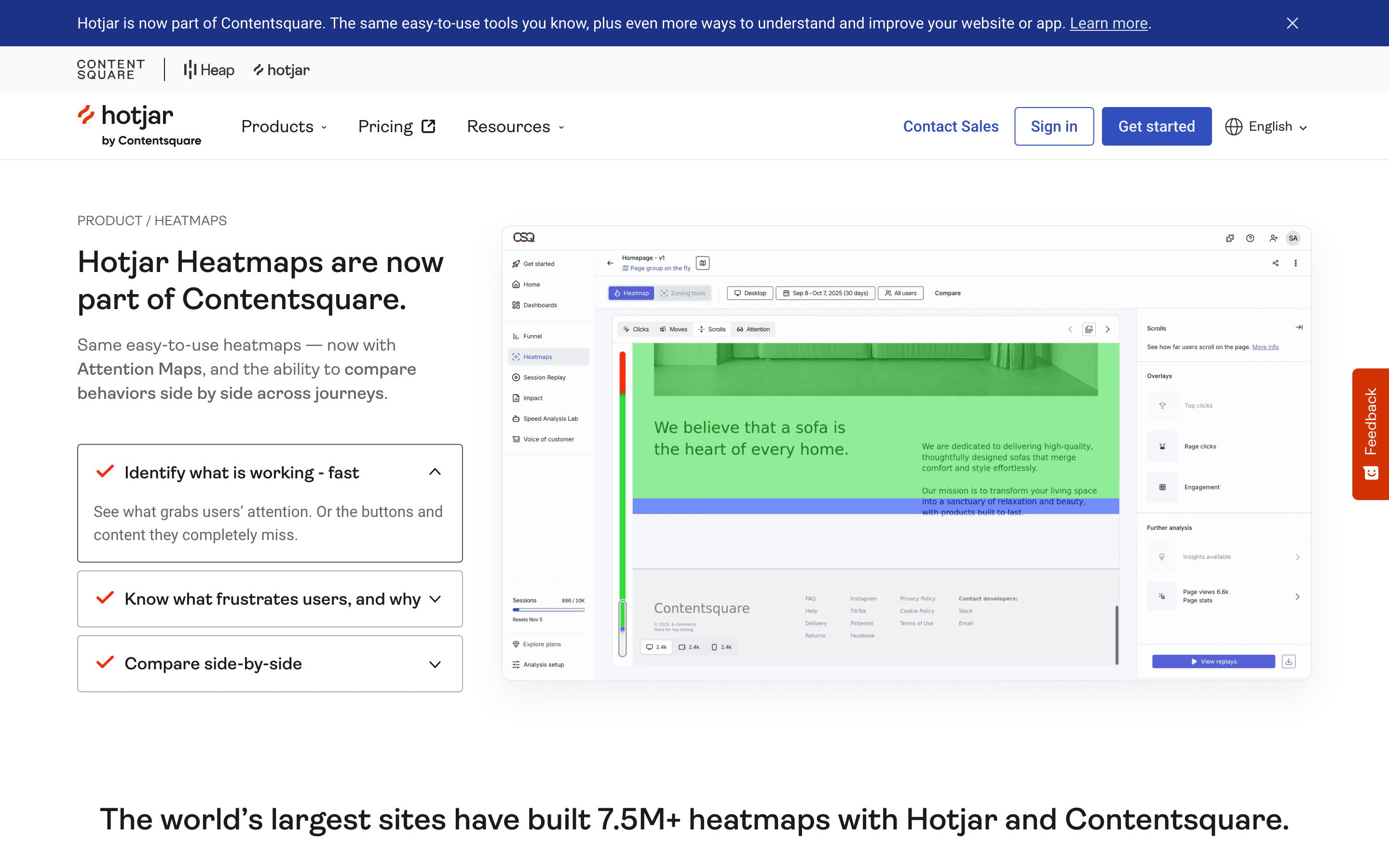 Hotjar: Heatmaps