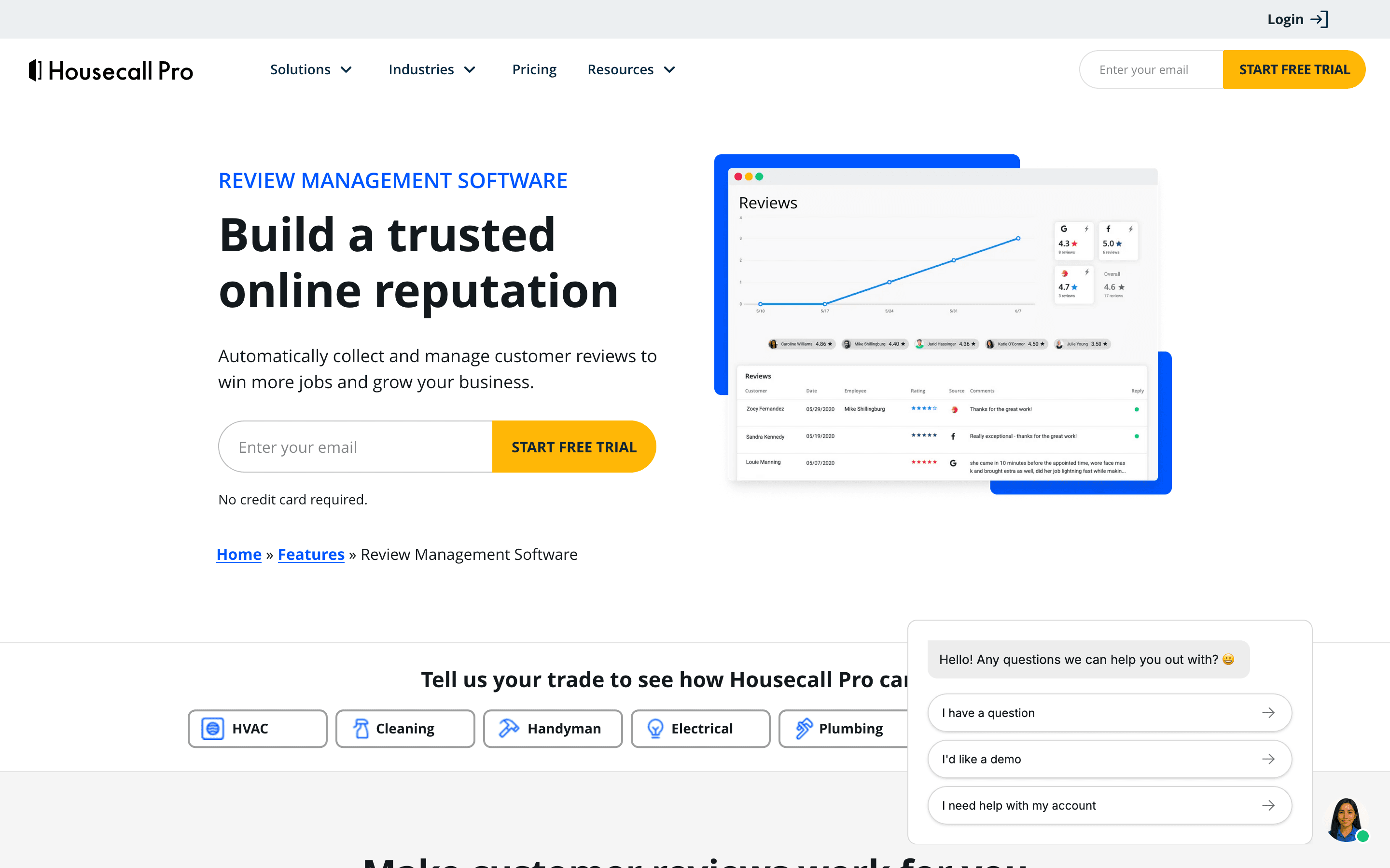 Housecall Pro: Review management softwa