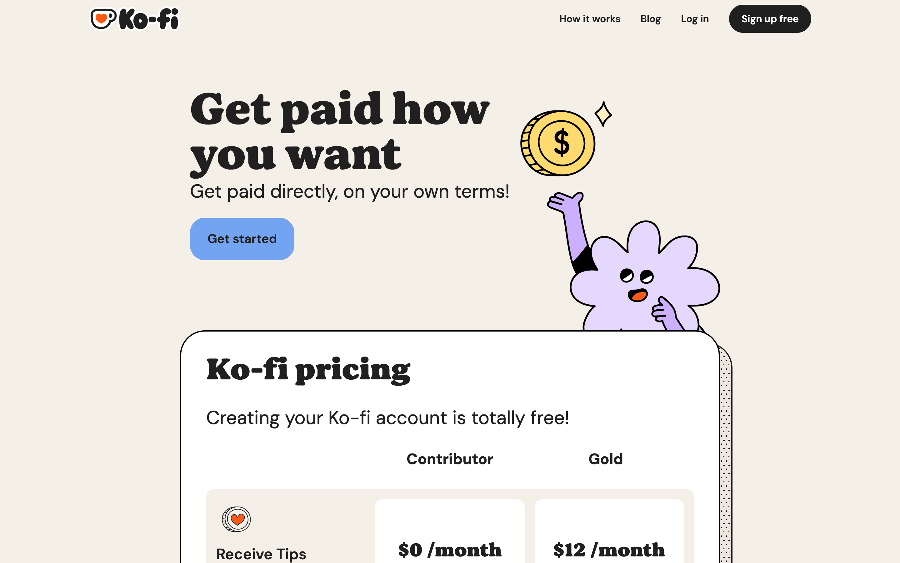 Ko-fi pricing
