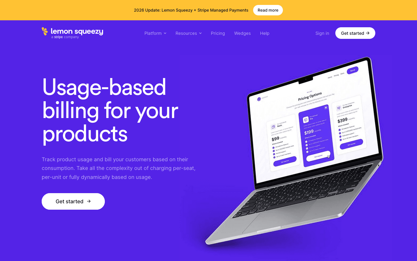 Lemon Squeezy: Usage based billing