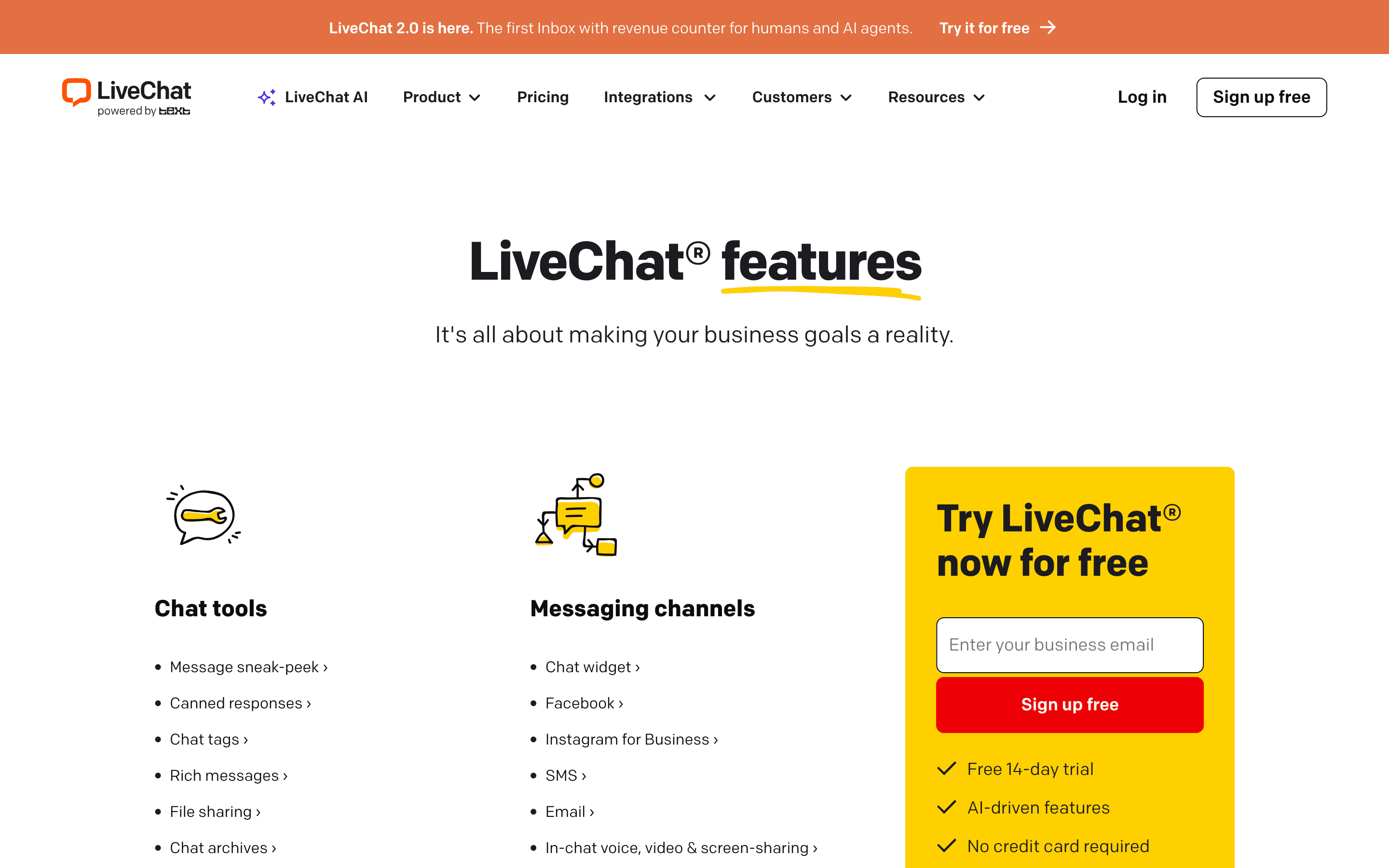 LiveChat: Features