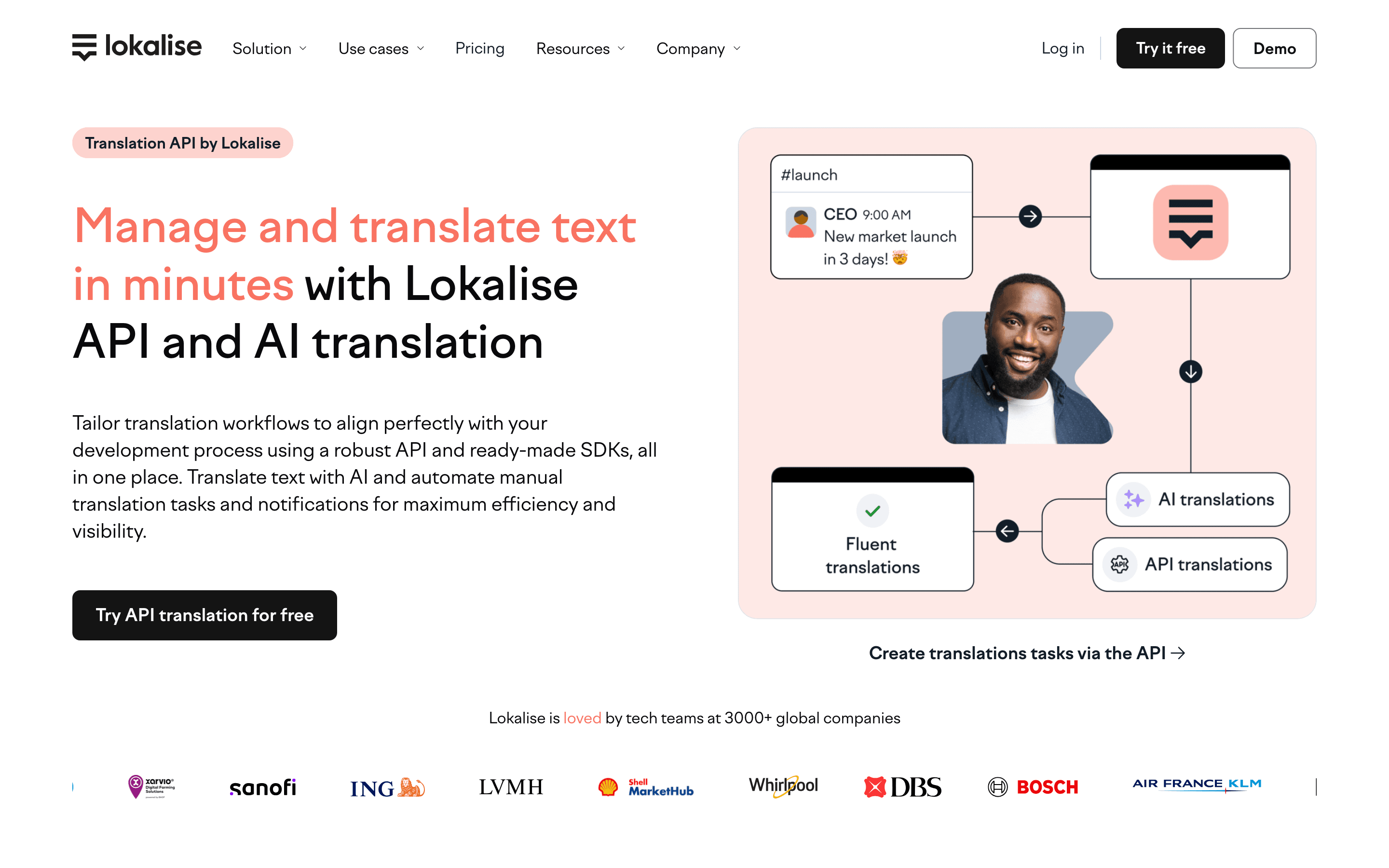 Lokalise: Api translation