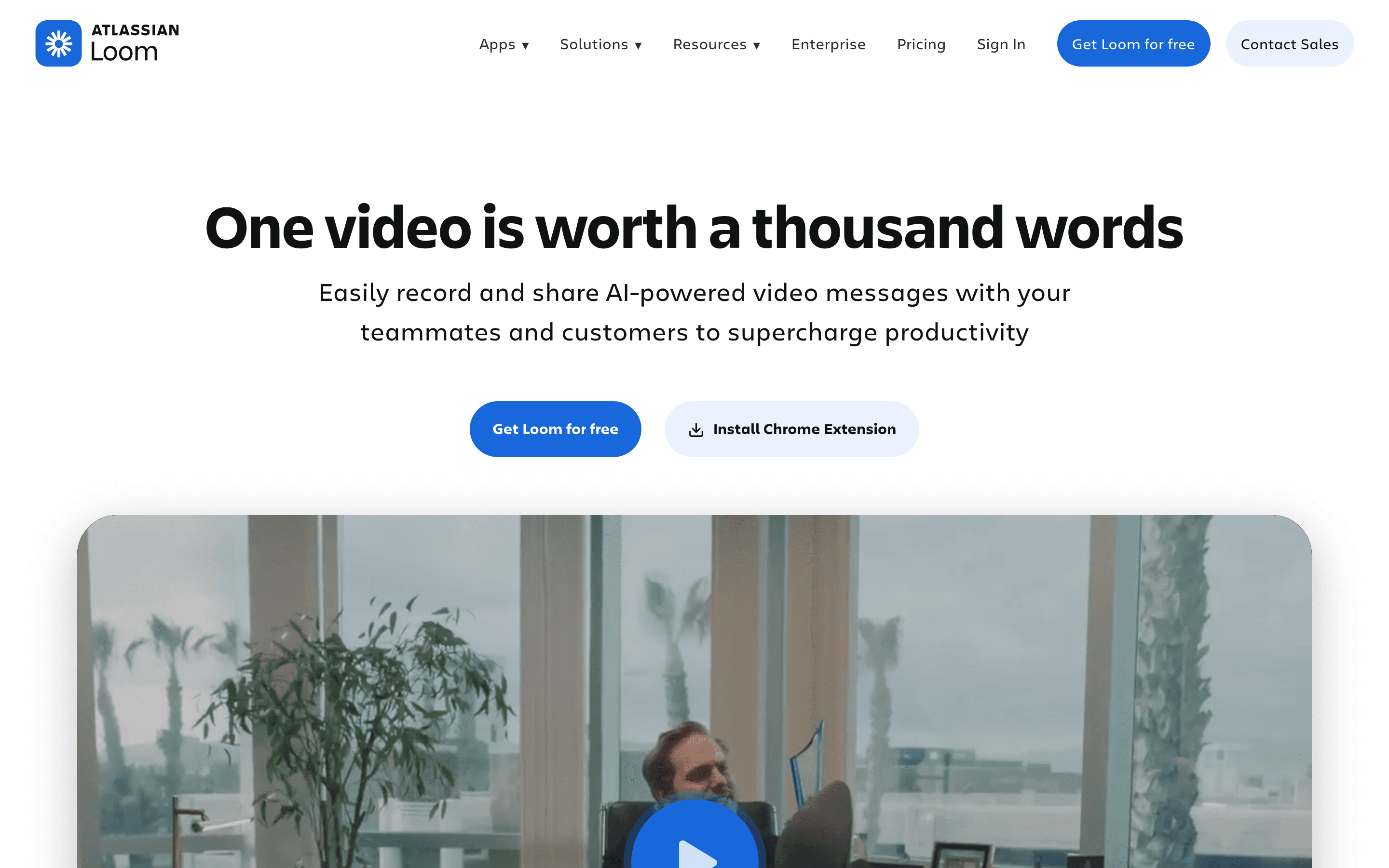 Loom homepage
