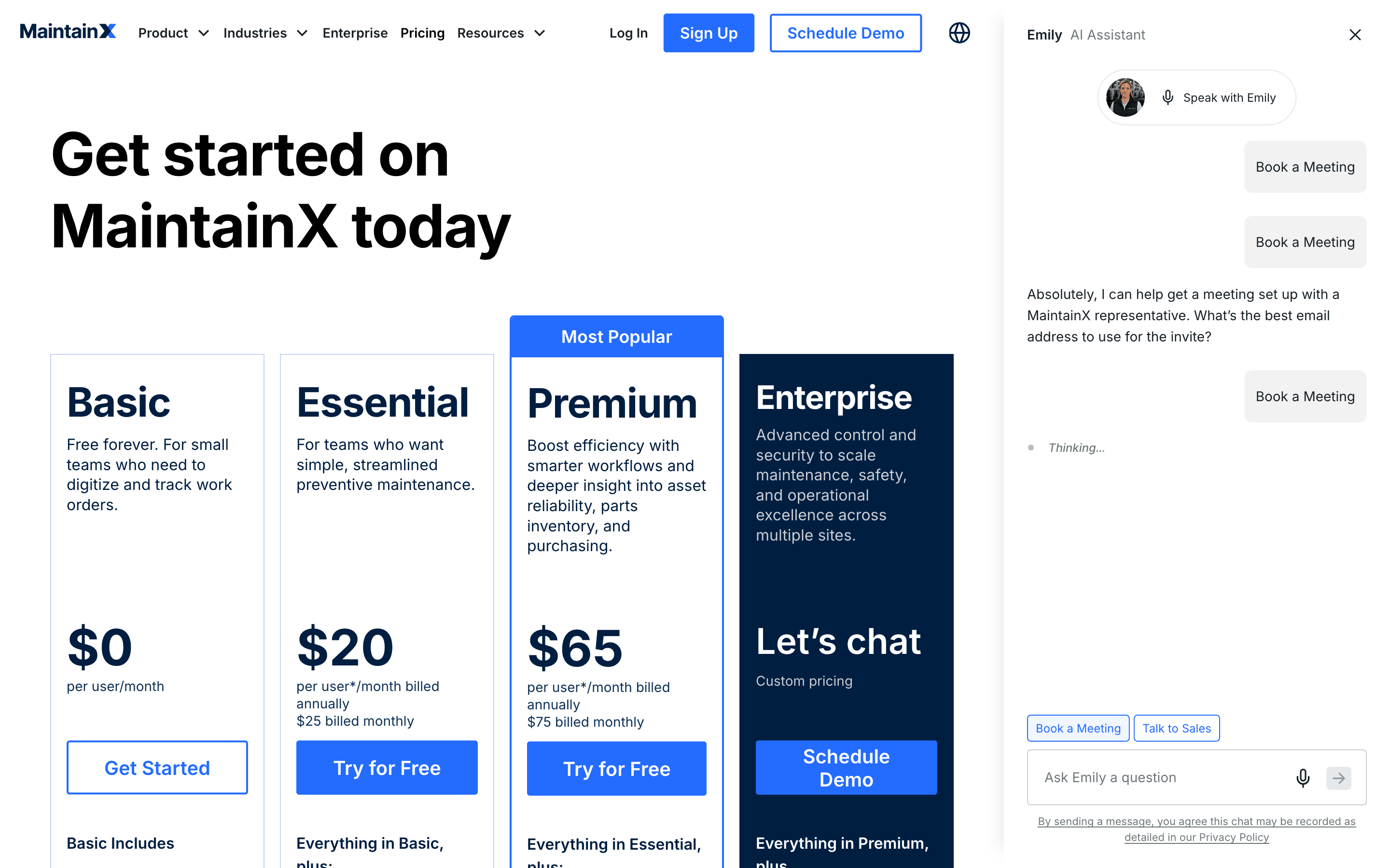 MaintainX pricing