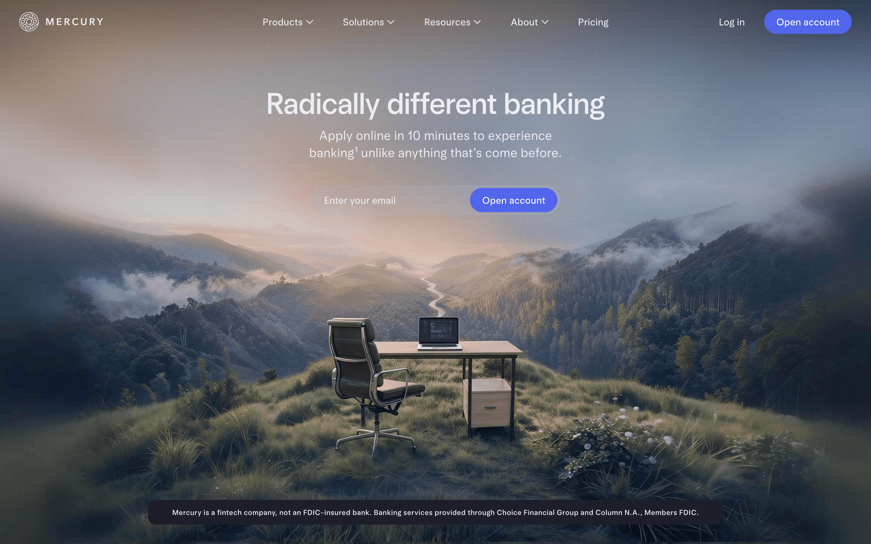 Mercury homepage