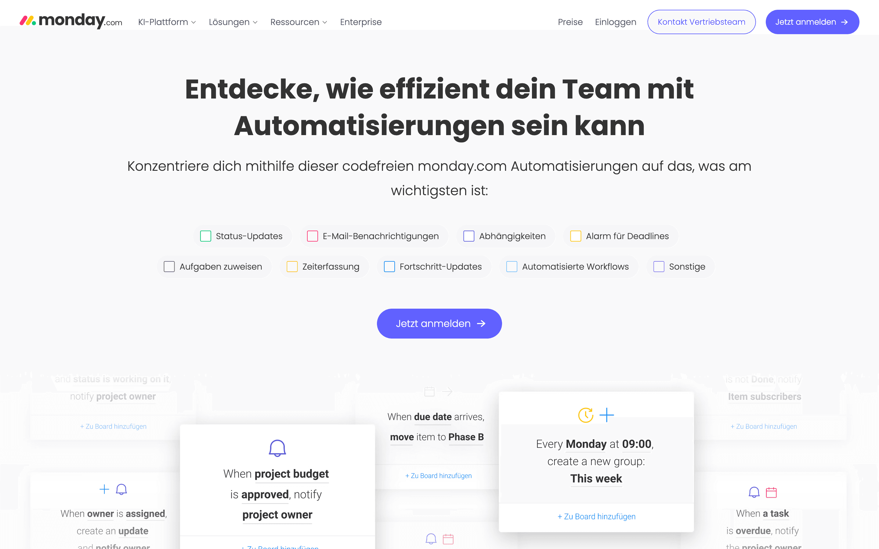 monday.com: Automations