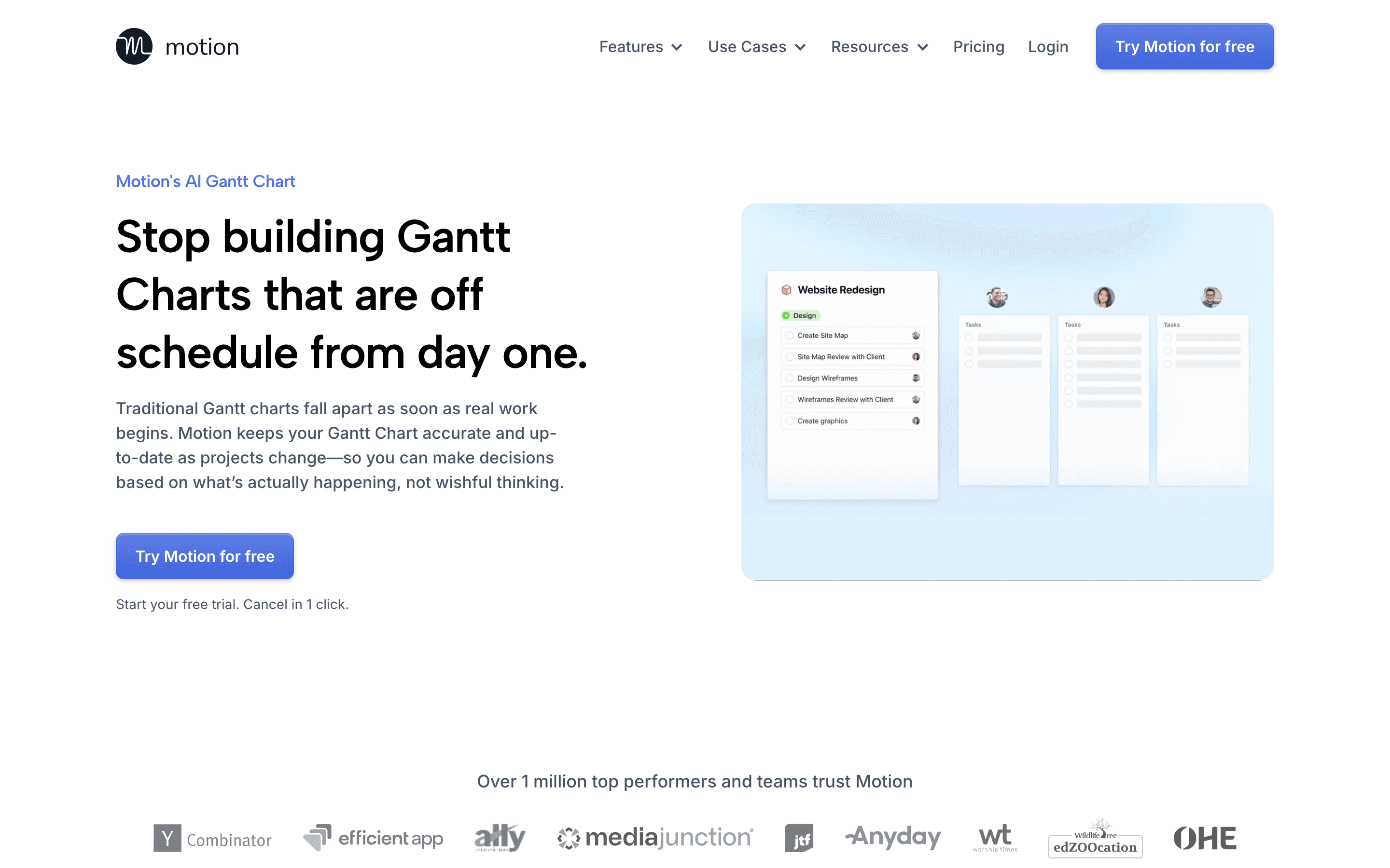Motion: Ai gantt chart