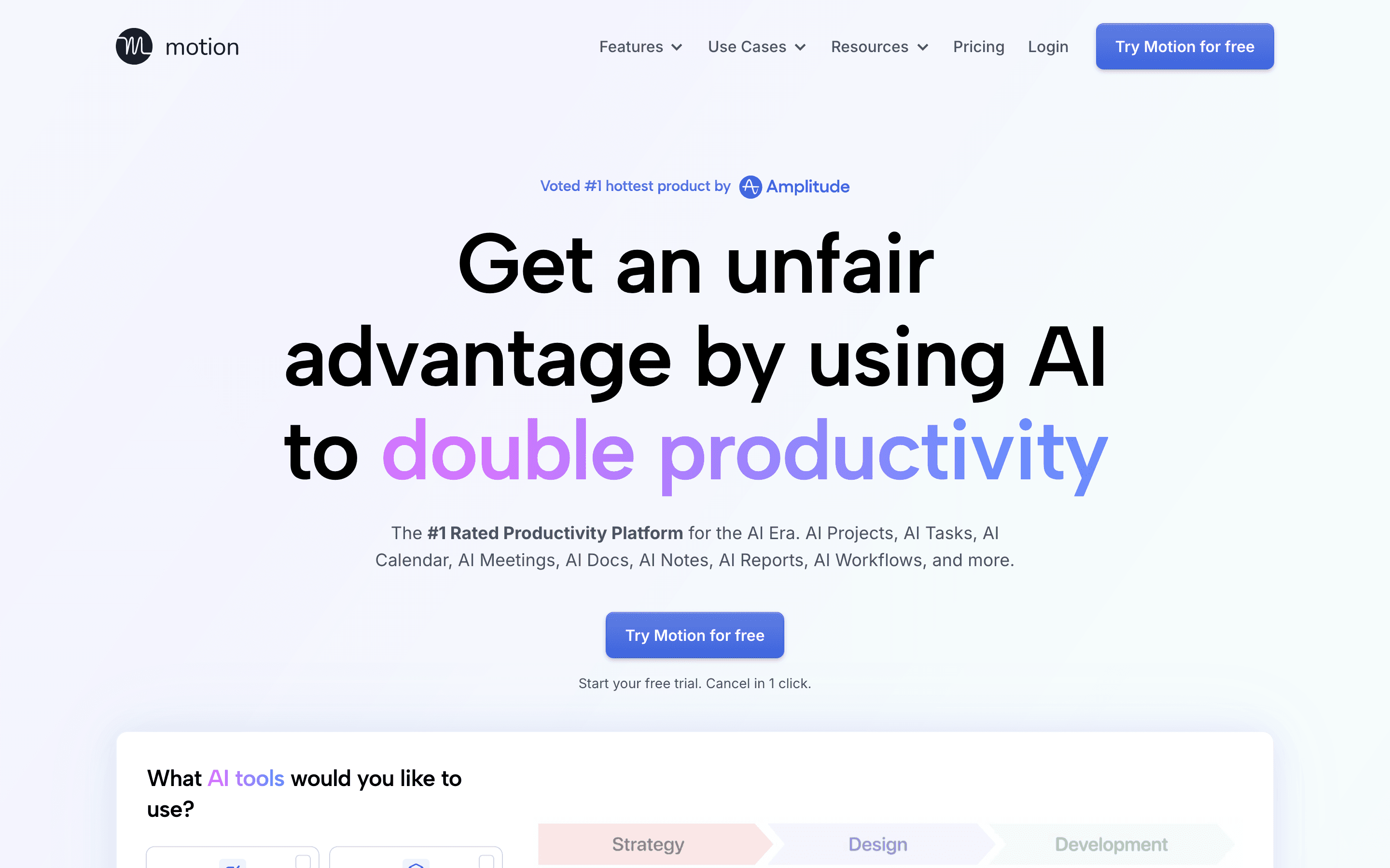 Motion homepage