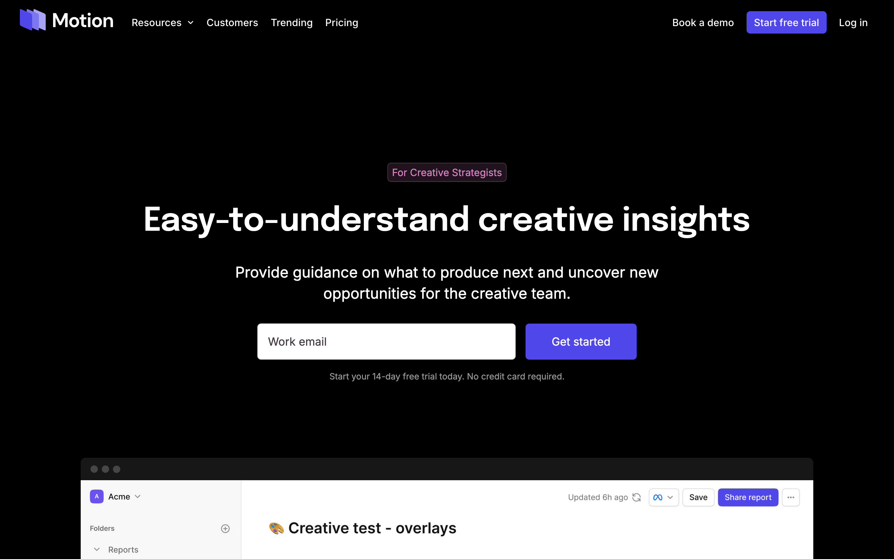 Motion App: Creative strategists