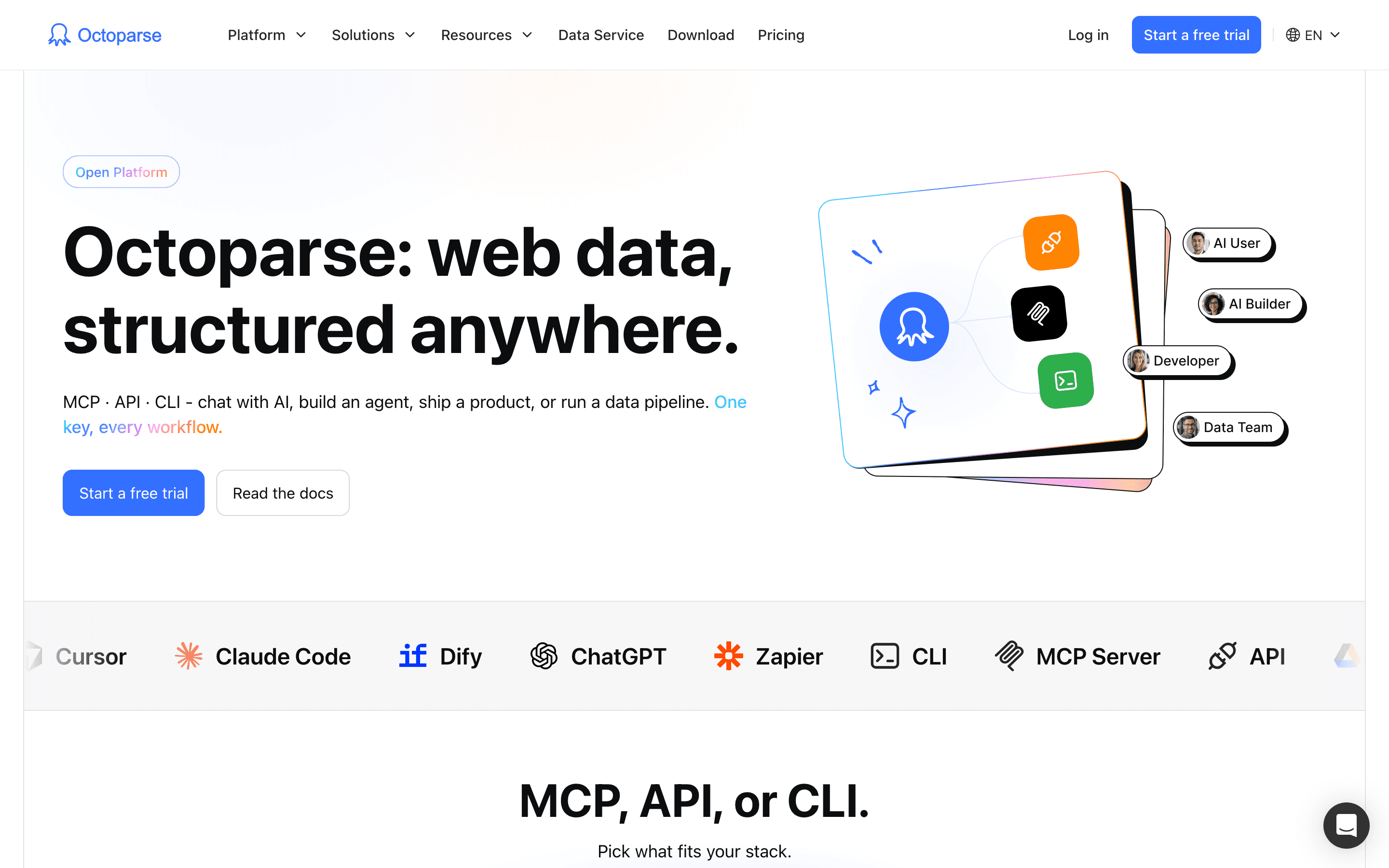 Octoparse: Ai open platform