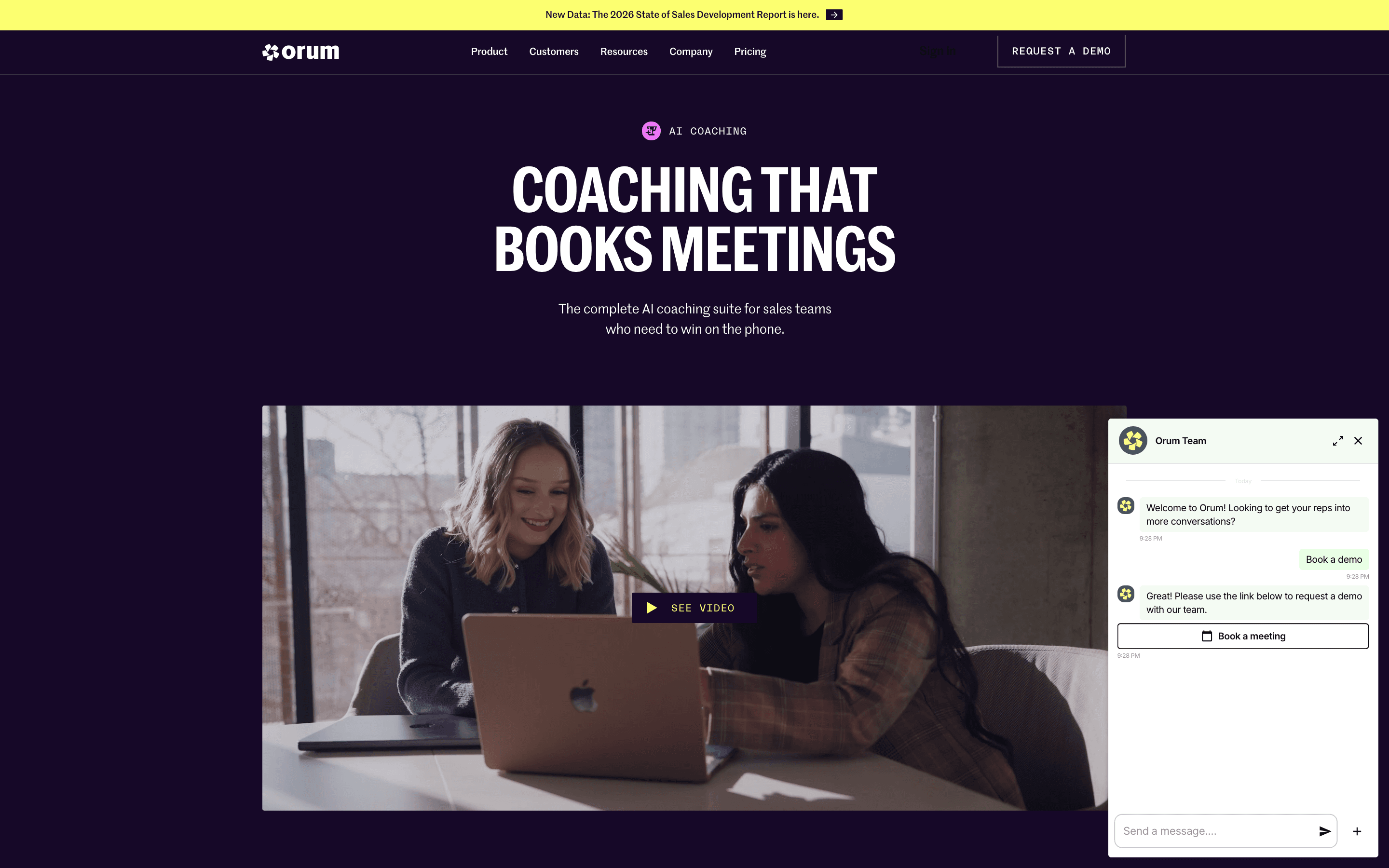 Orum: Coaching and enablement
