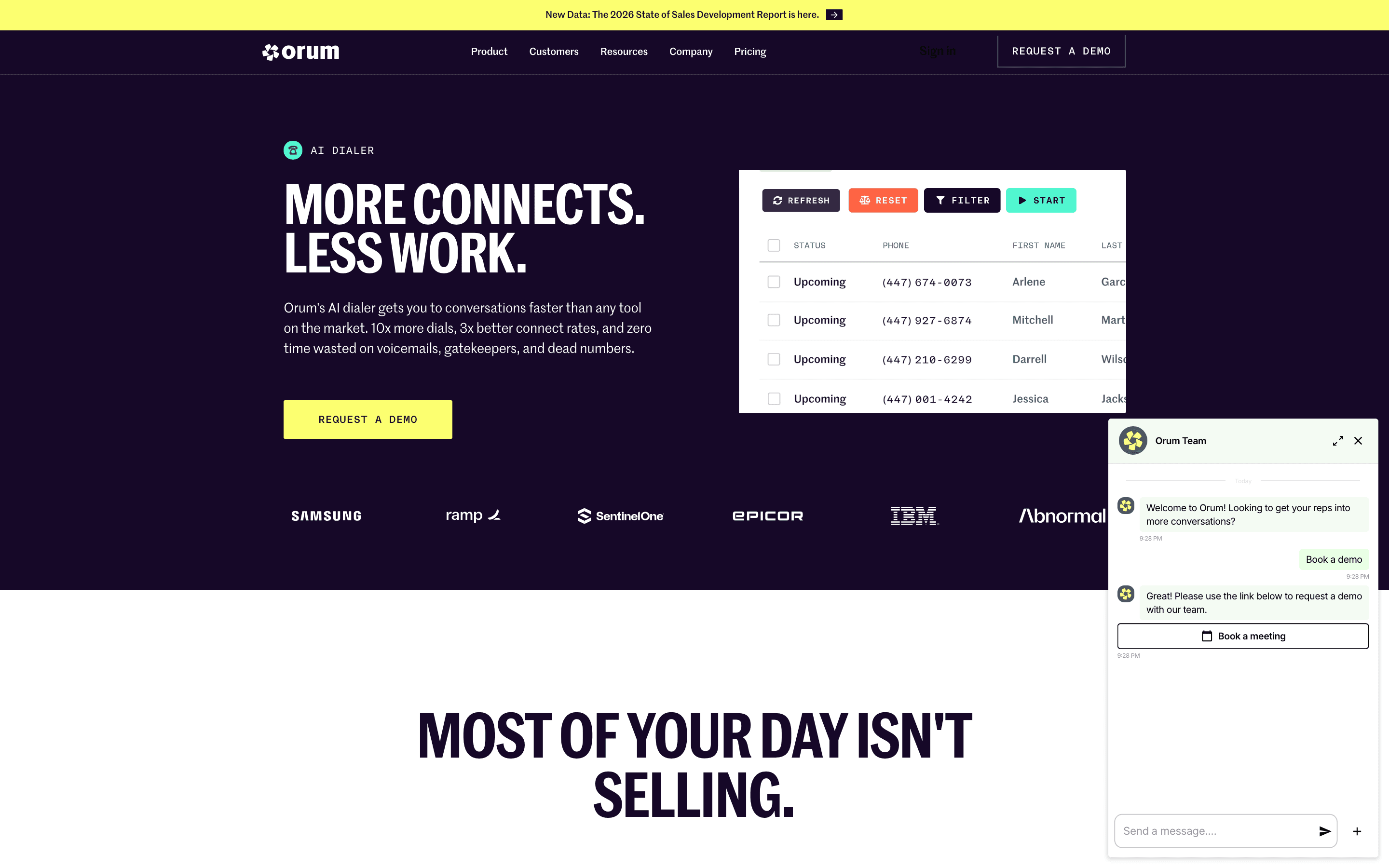 Orum: Dialer