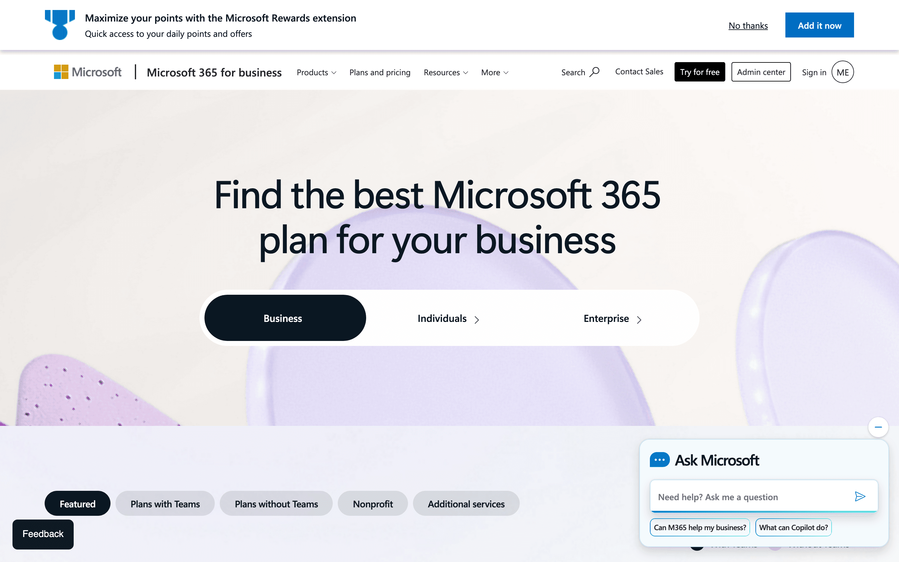 Microsoft Outlook: Compare all microsoft 36