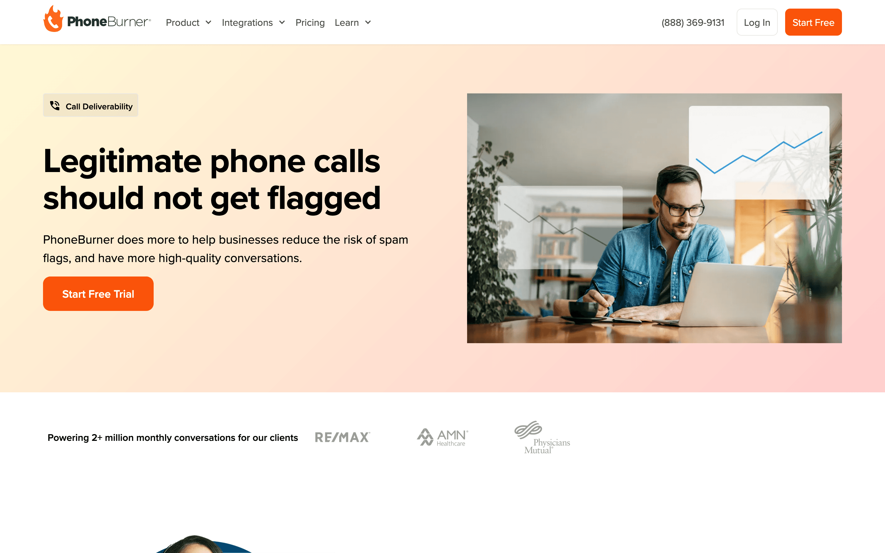 PhoneBurner: Call deliverability