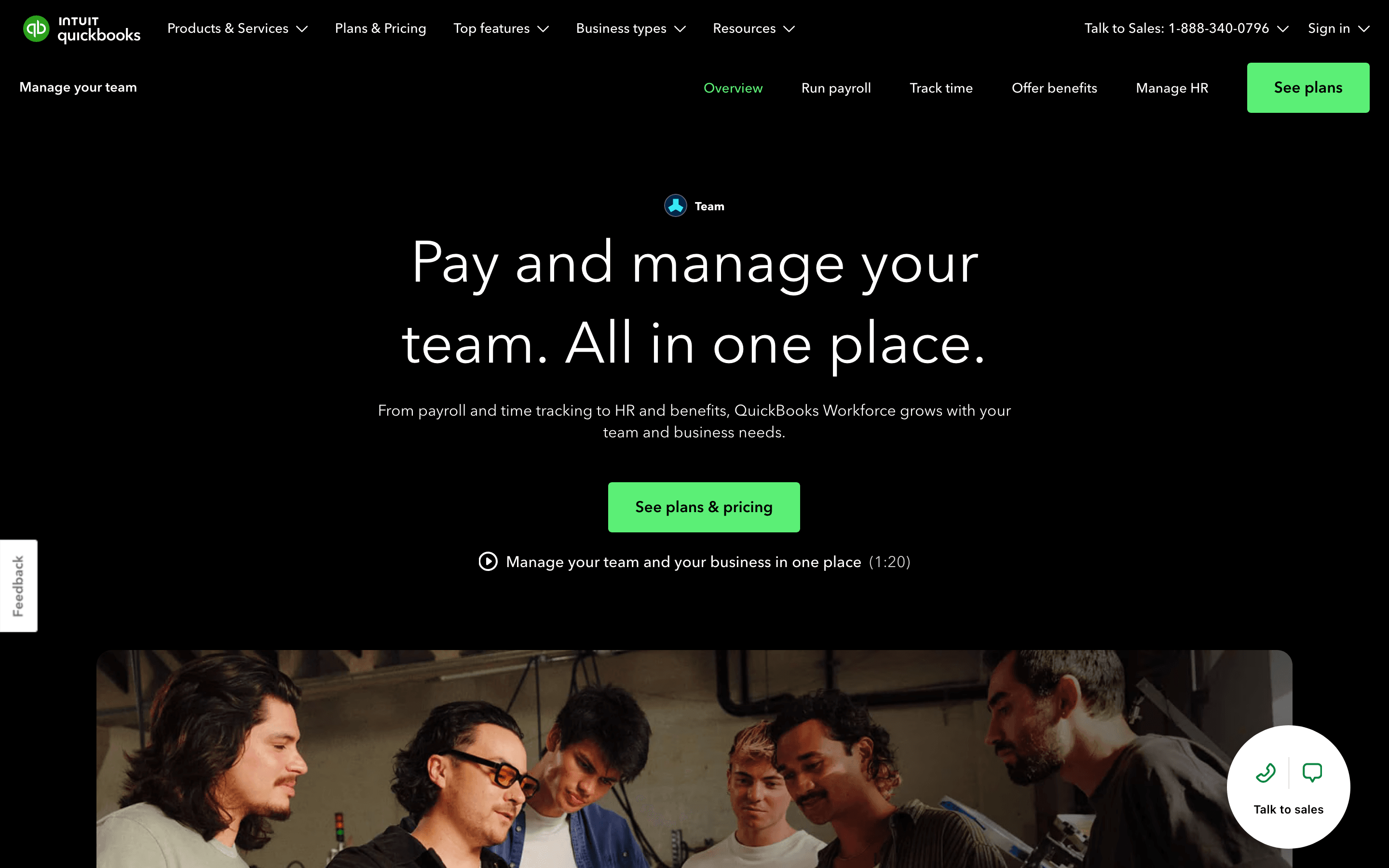 QuickBooks: Team management
