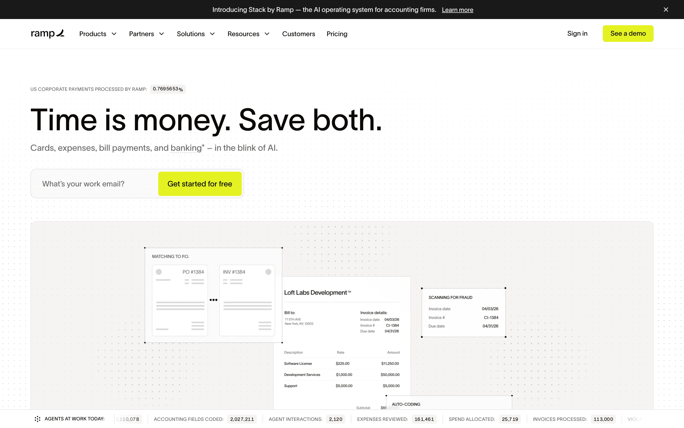 Ramp homepage