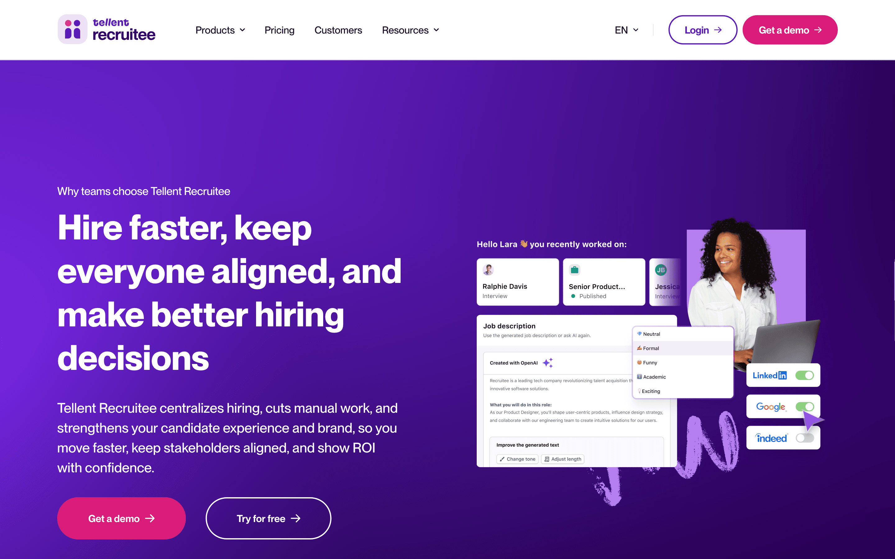 Recruitee: Why tellent recruitee