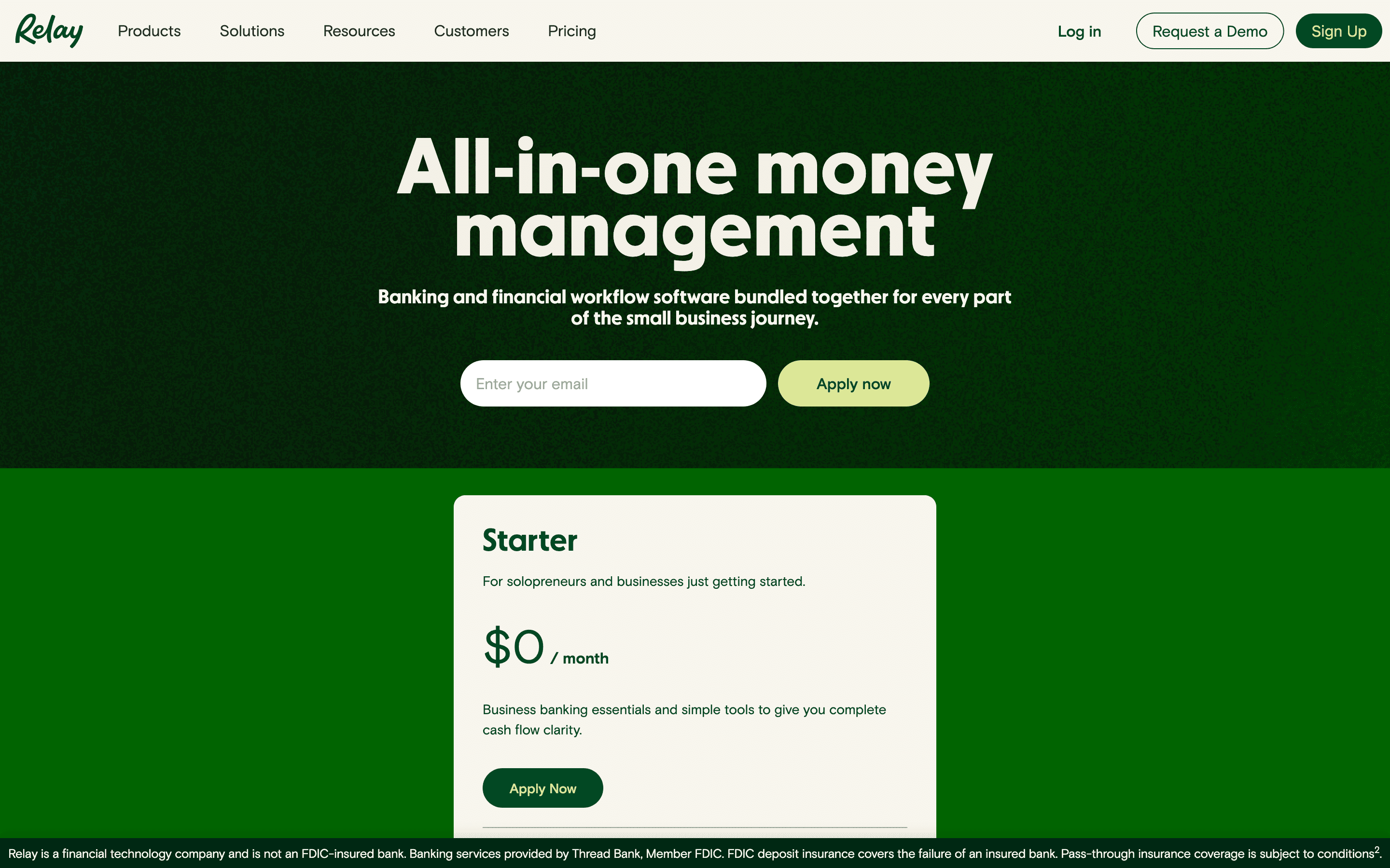 Relay pricing