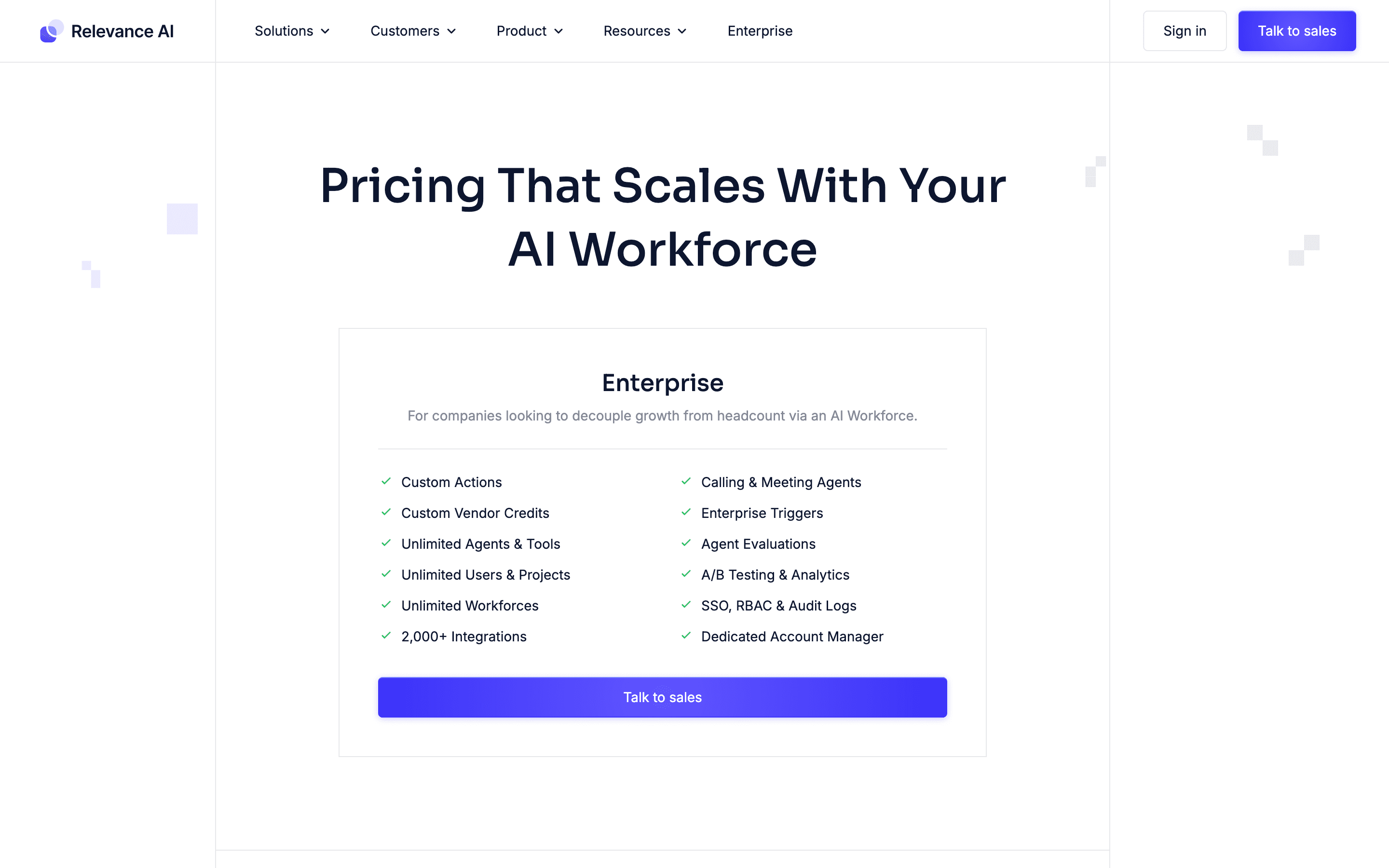 Relevance AI pricing