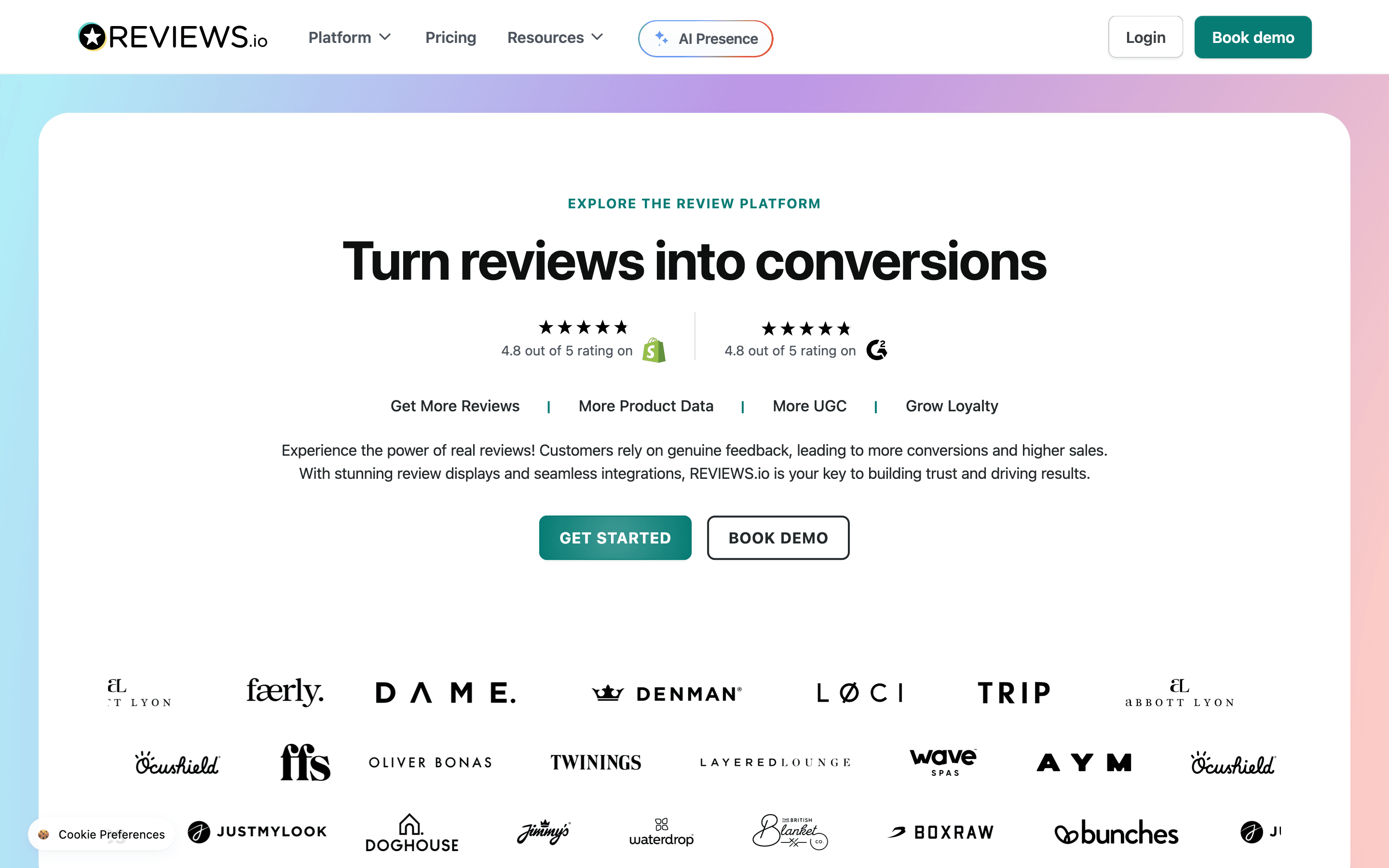 REVIEWS.io: Business solutions