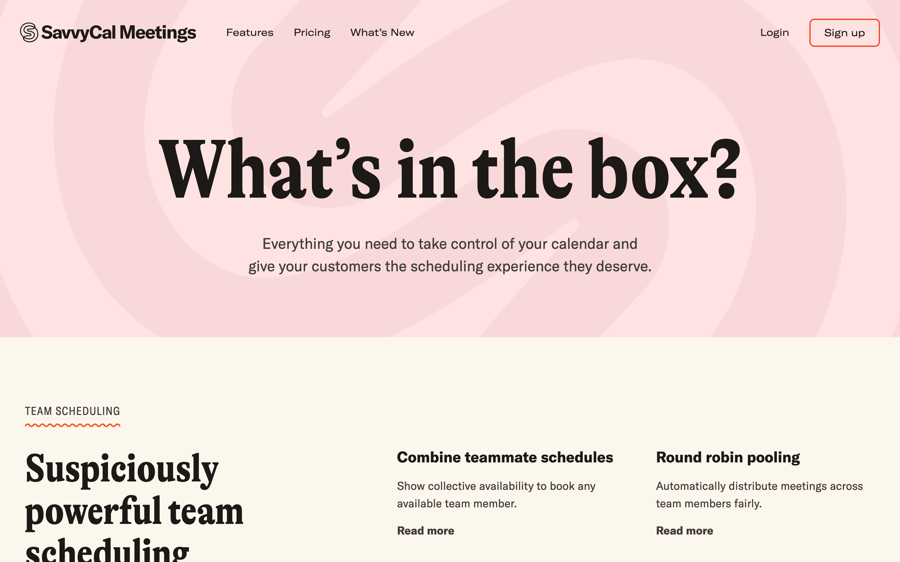 SavvyCal: Features