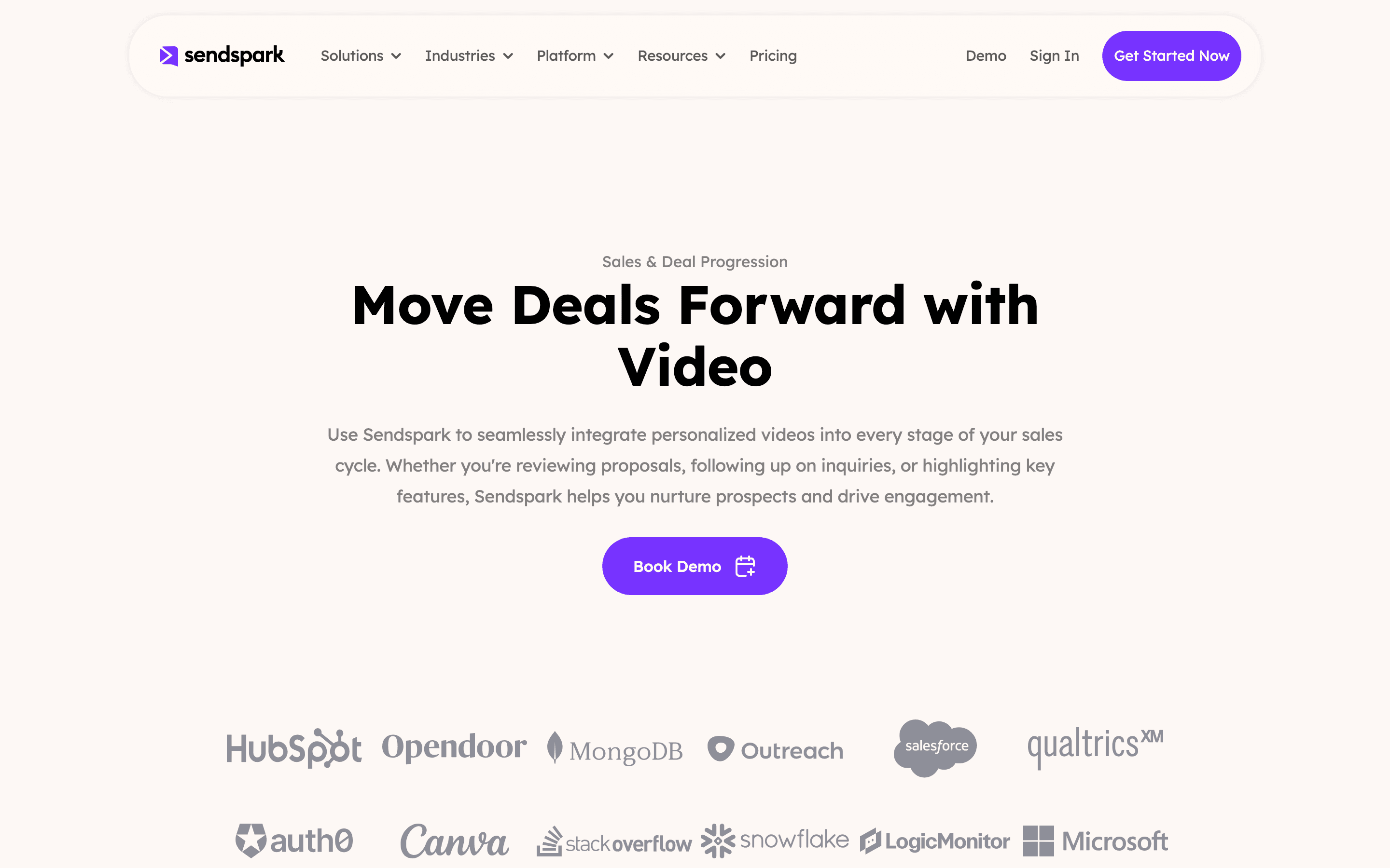 Sendspark: Deal progression