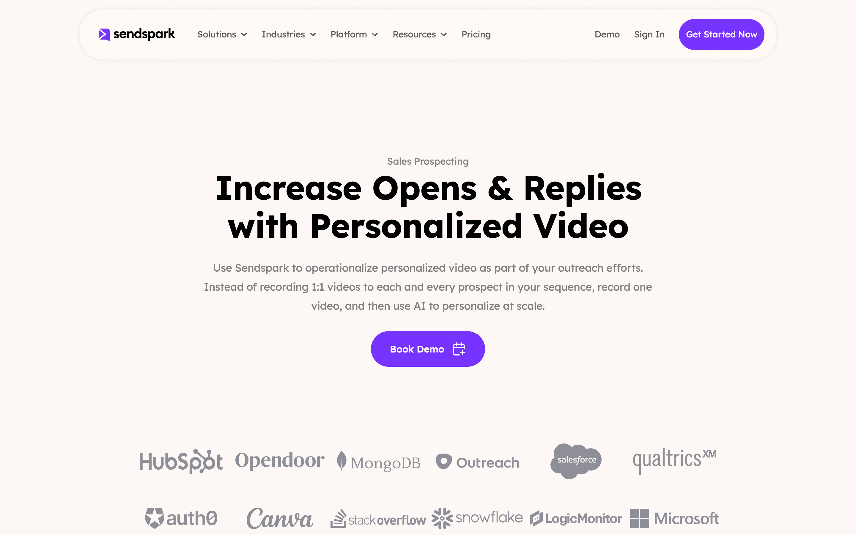 Sendspark: Sales prospecting