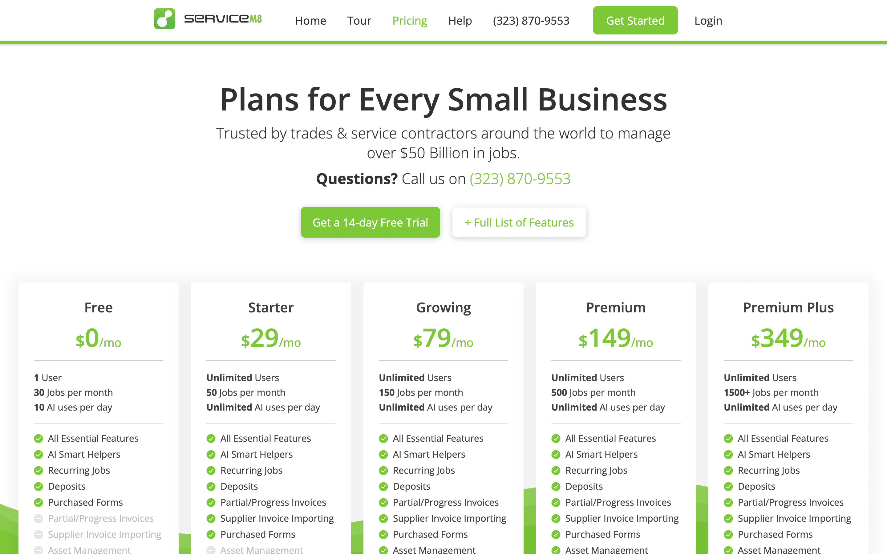ServiceM8 pricing