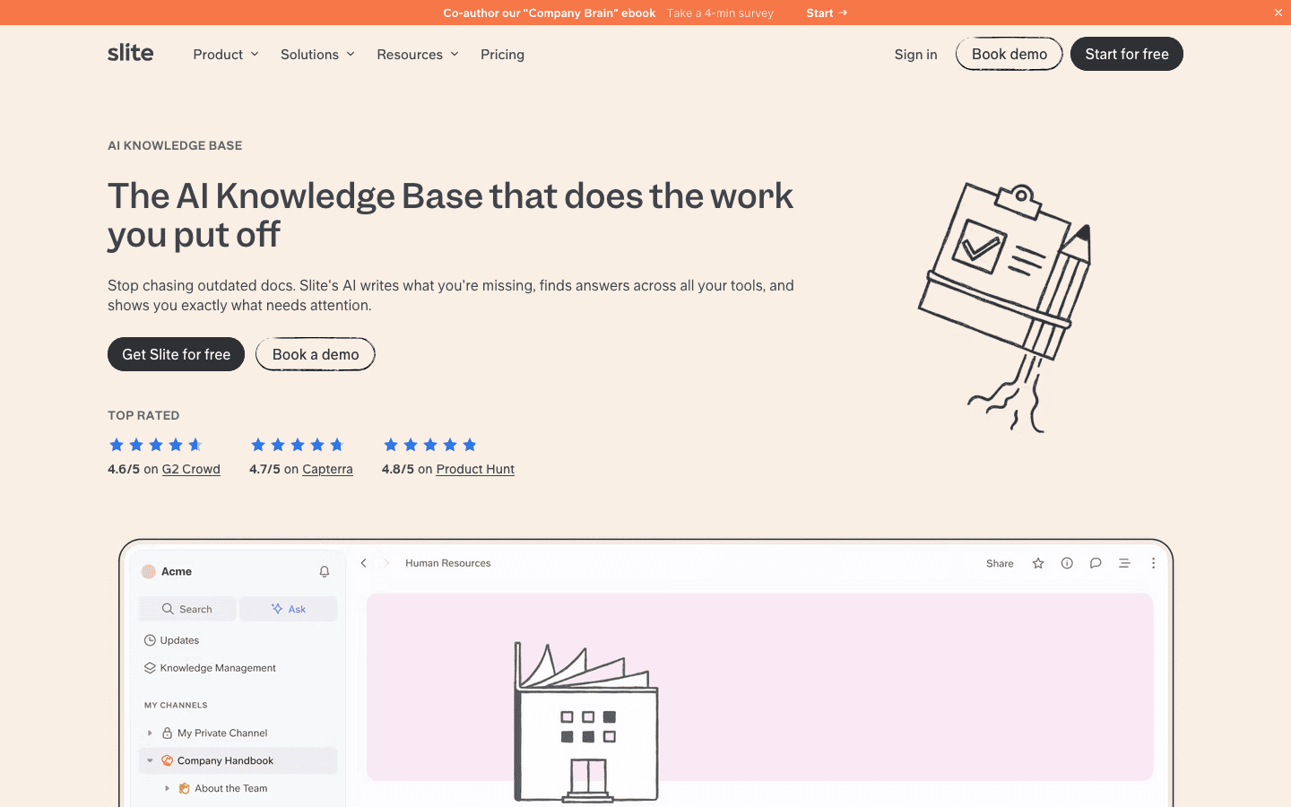 Slite: Knowledge base