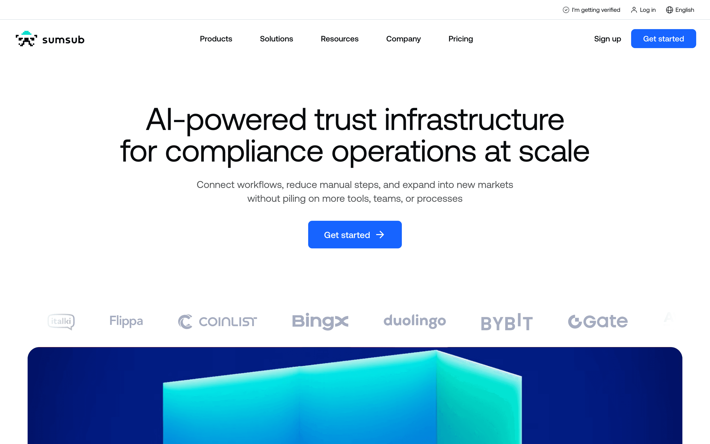 Sumsub homepage