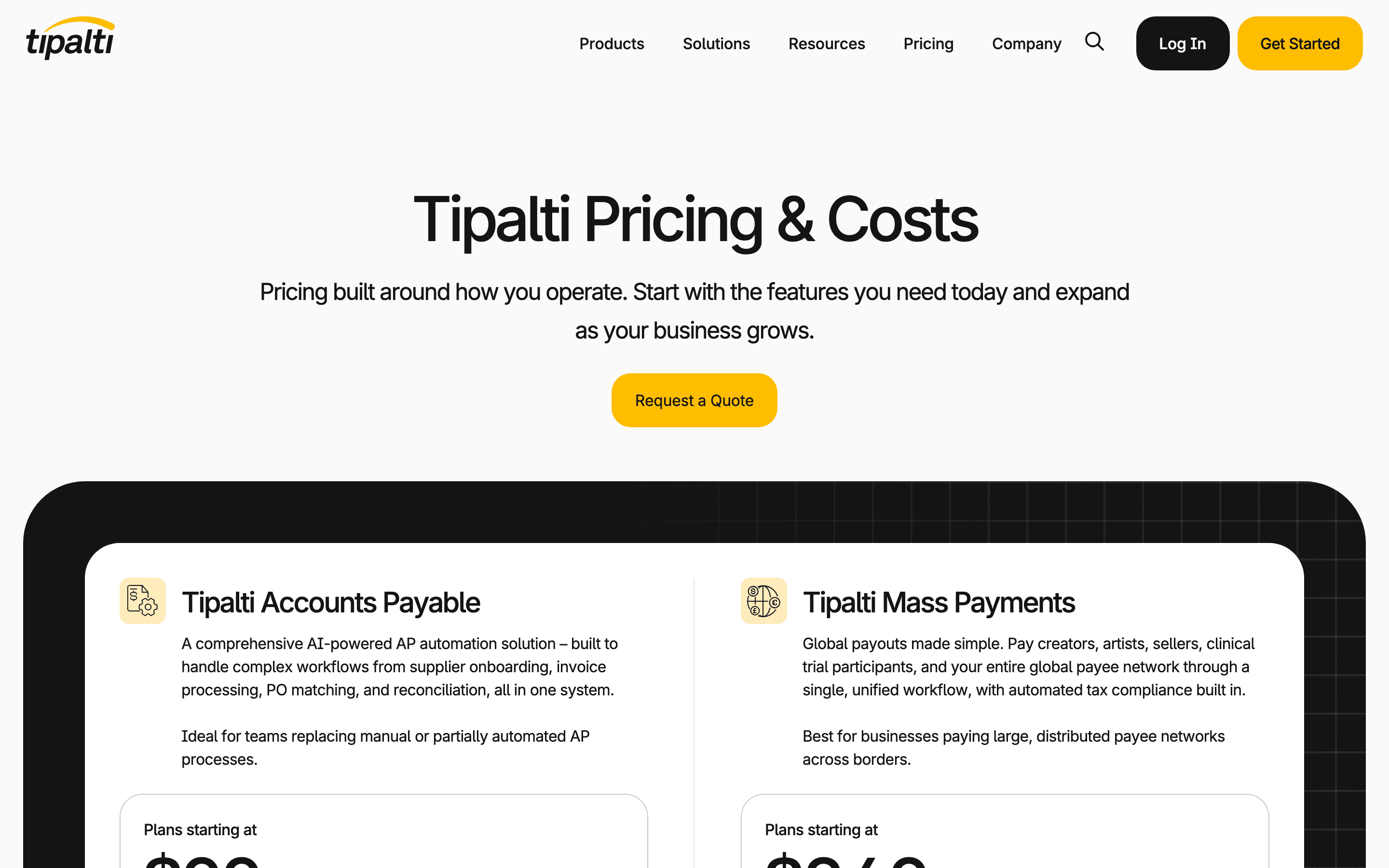 Tipalti pricing