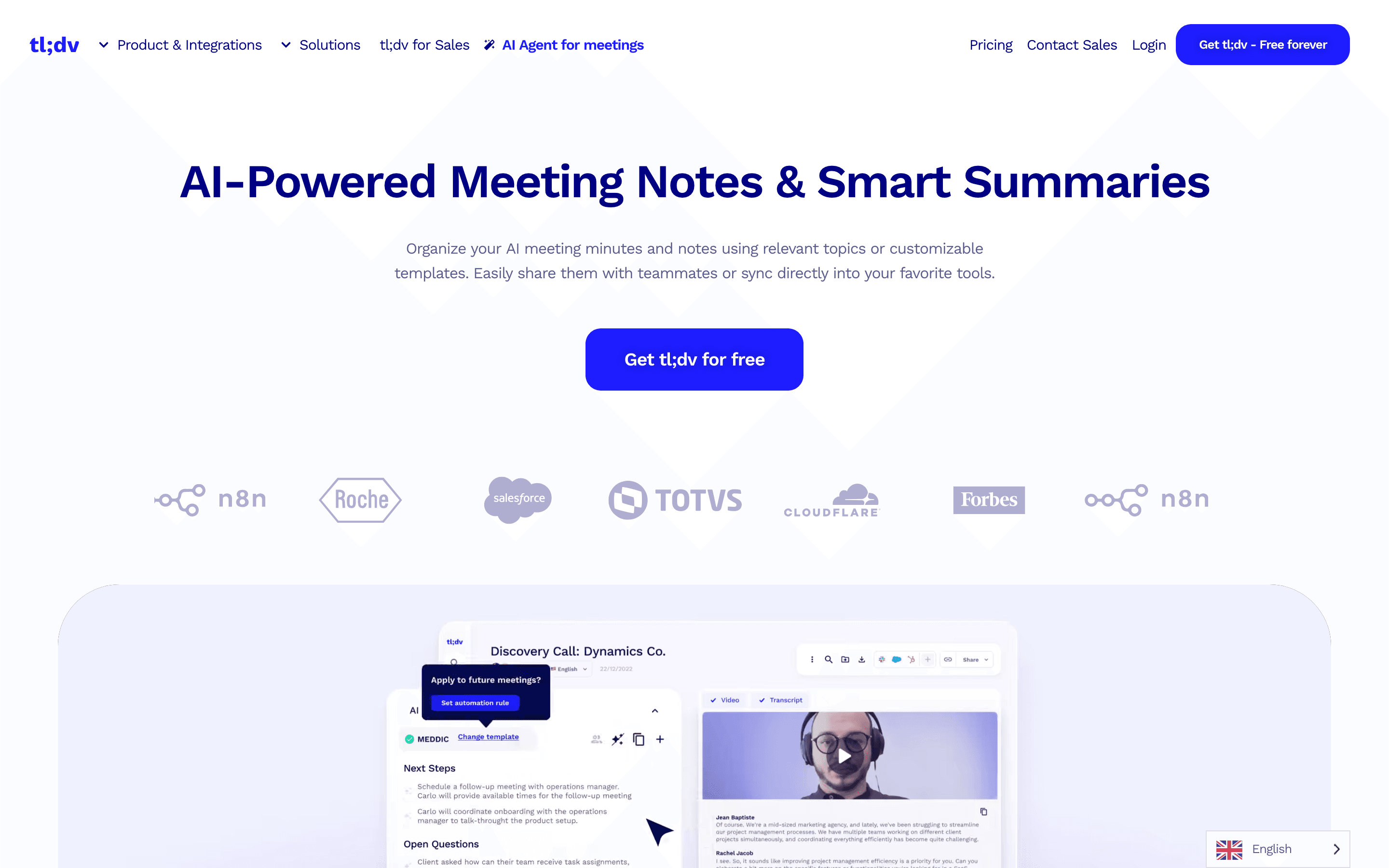 tl;dv: Ai meeting minutes