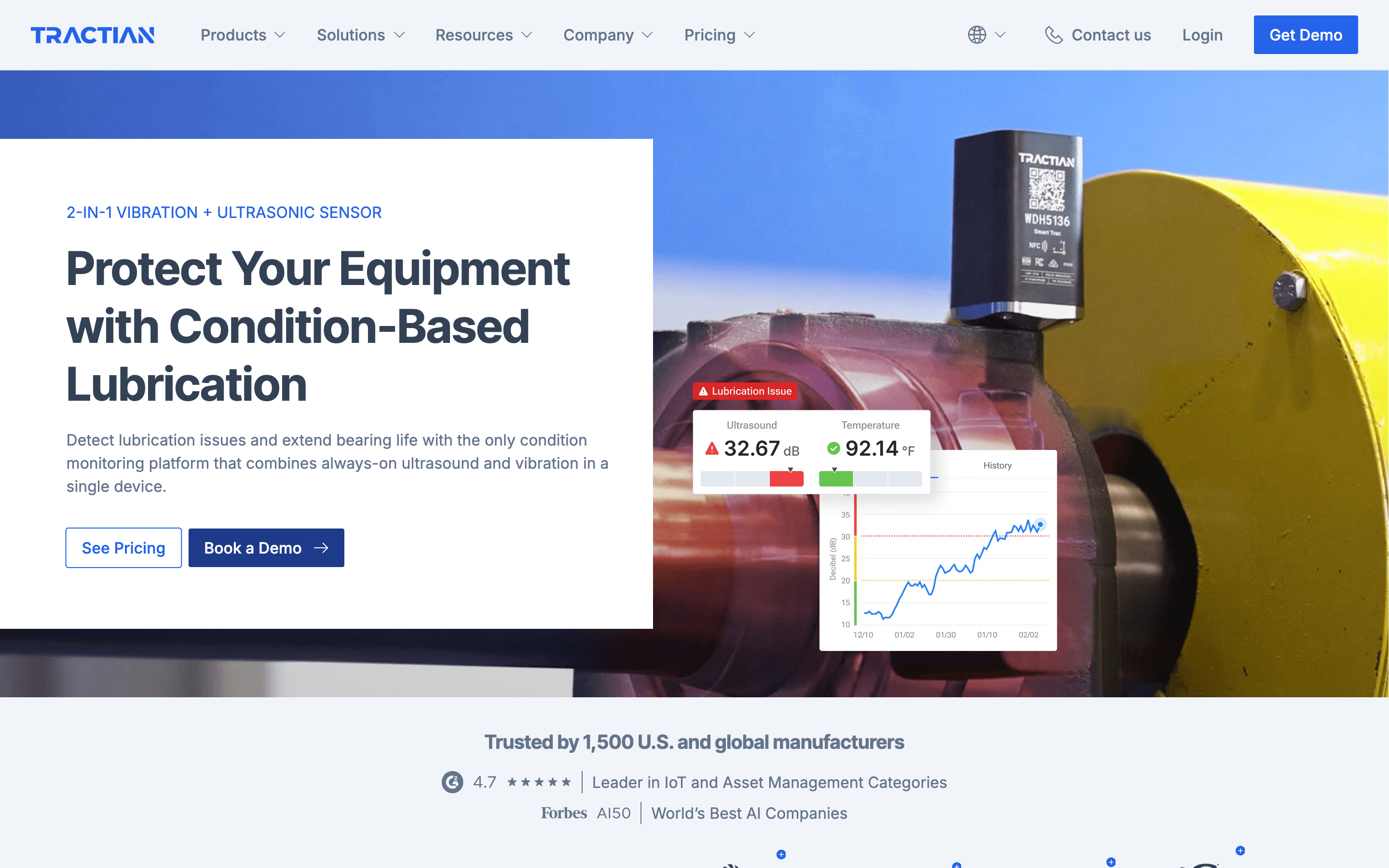 Tractian: Ultrasonic sensor