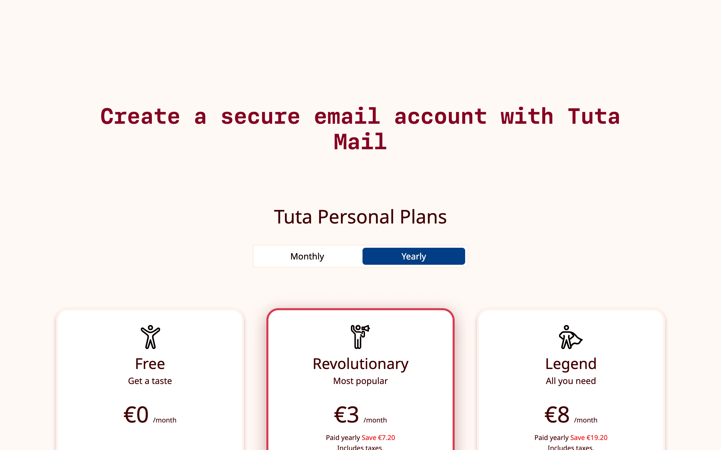 Tuta pricing