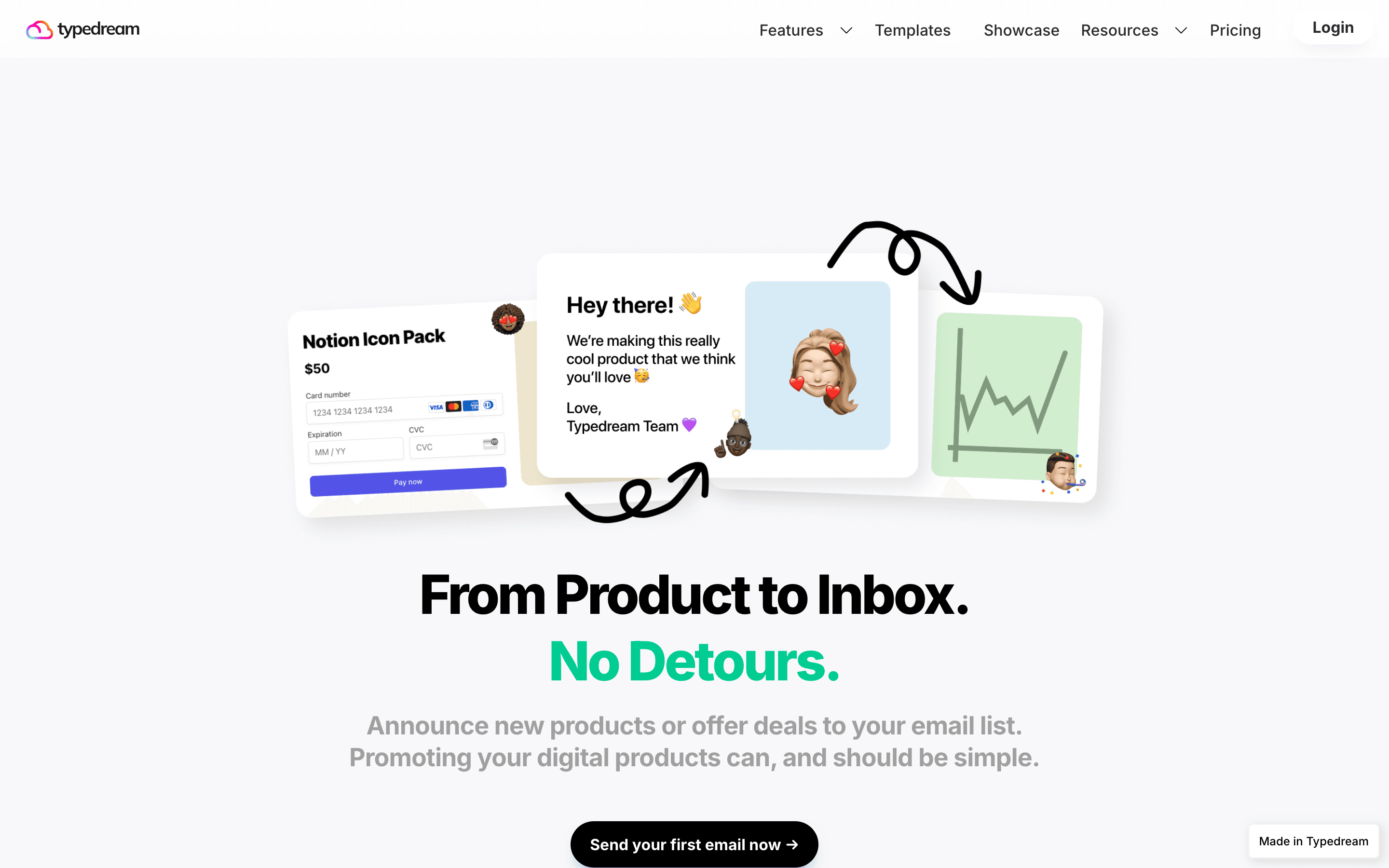 Typedream: Emails