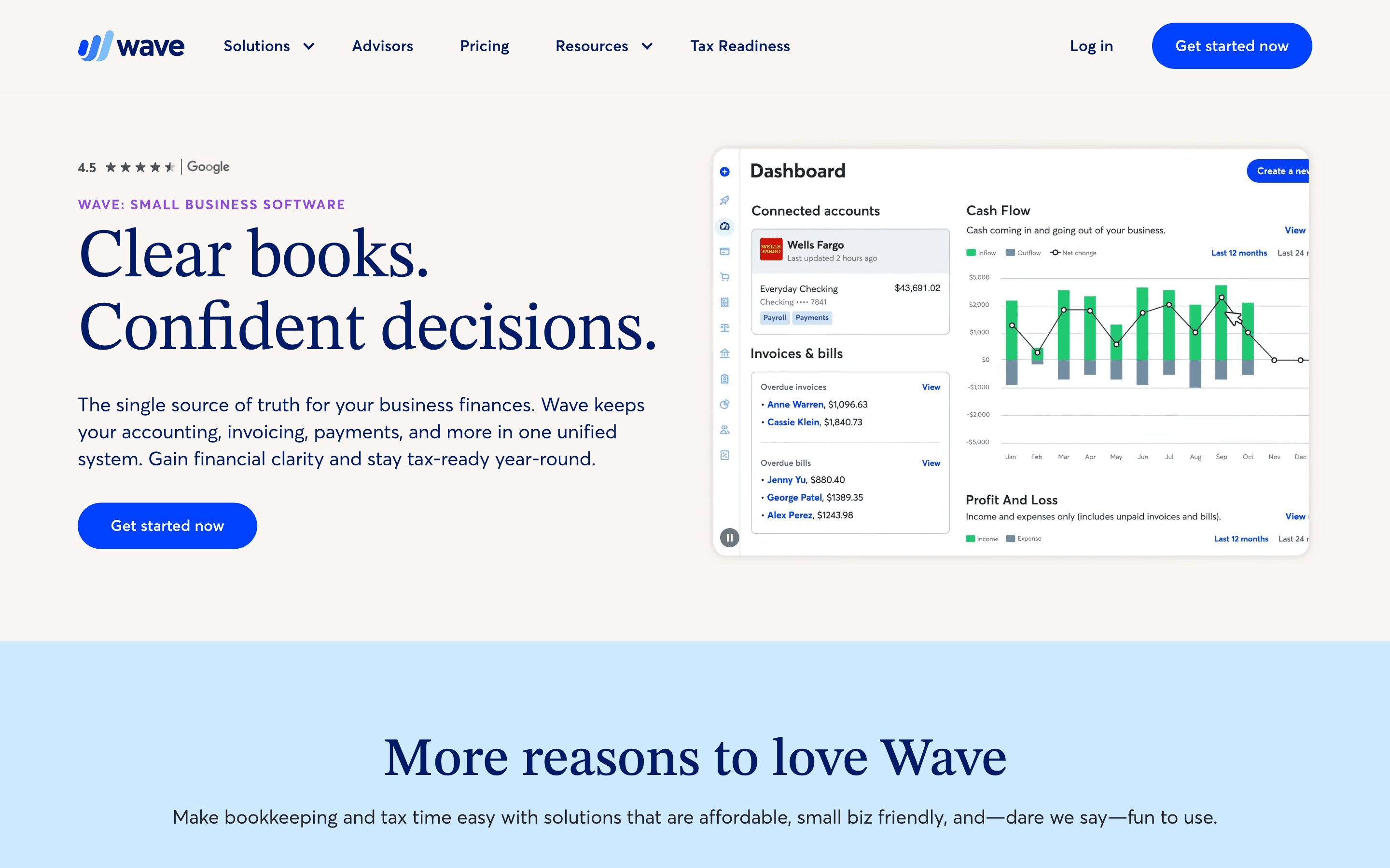 Wave homepage