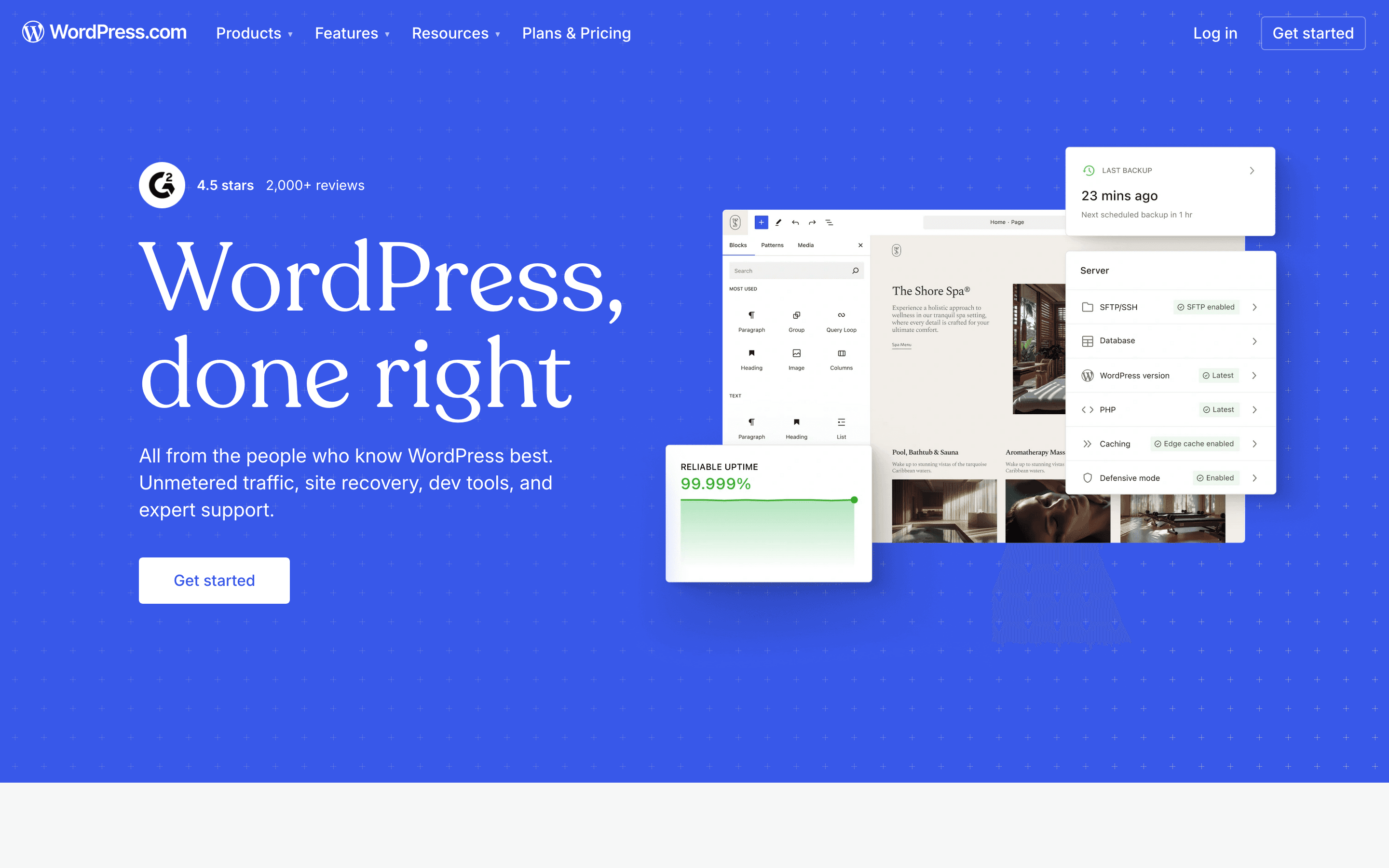 WordPress.com homepage