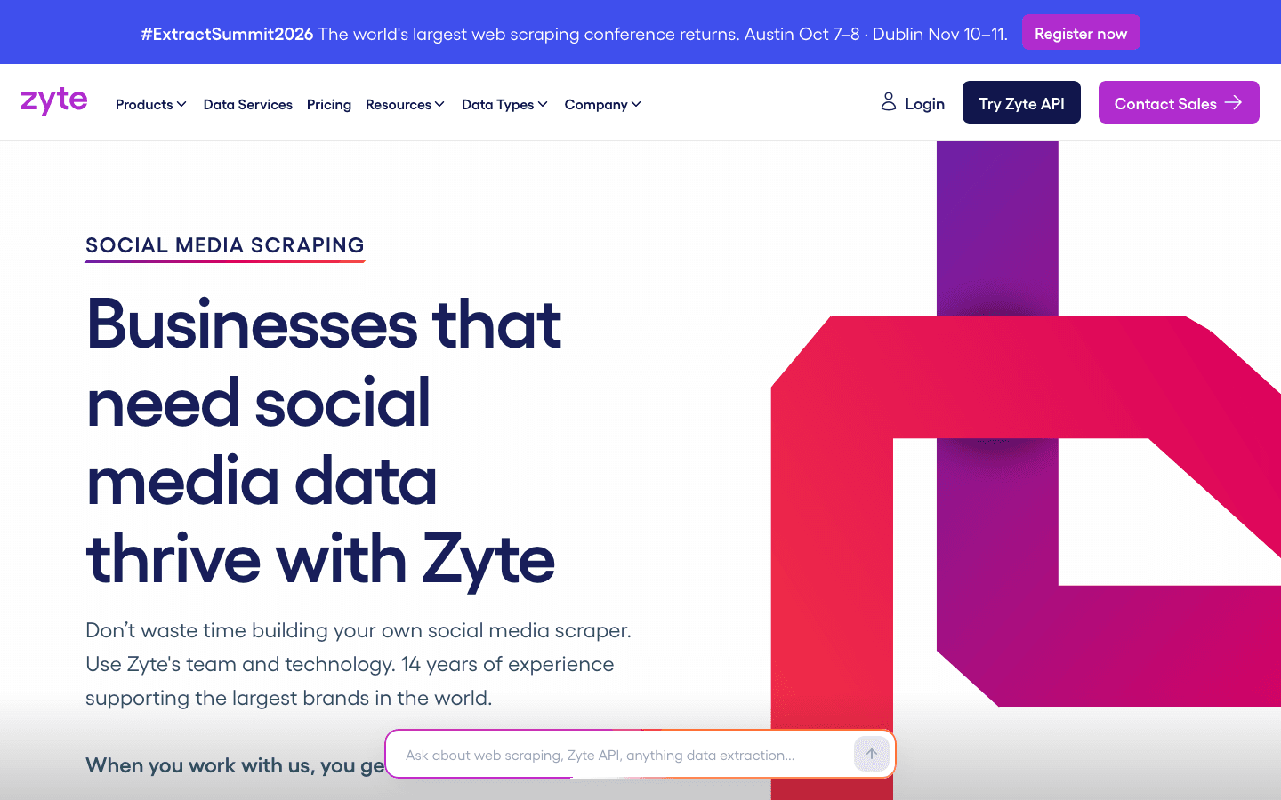 Zyte: Social media scraper